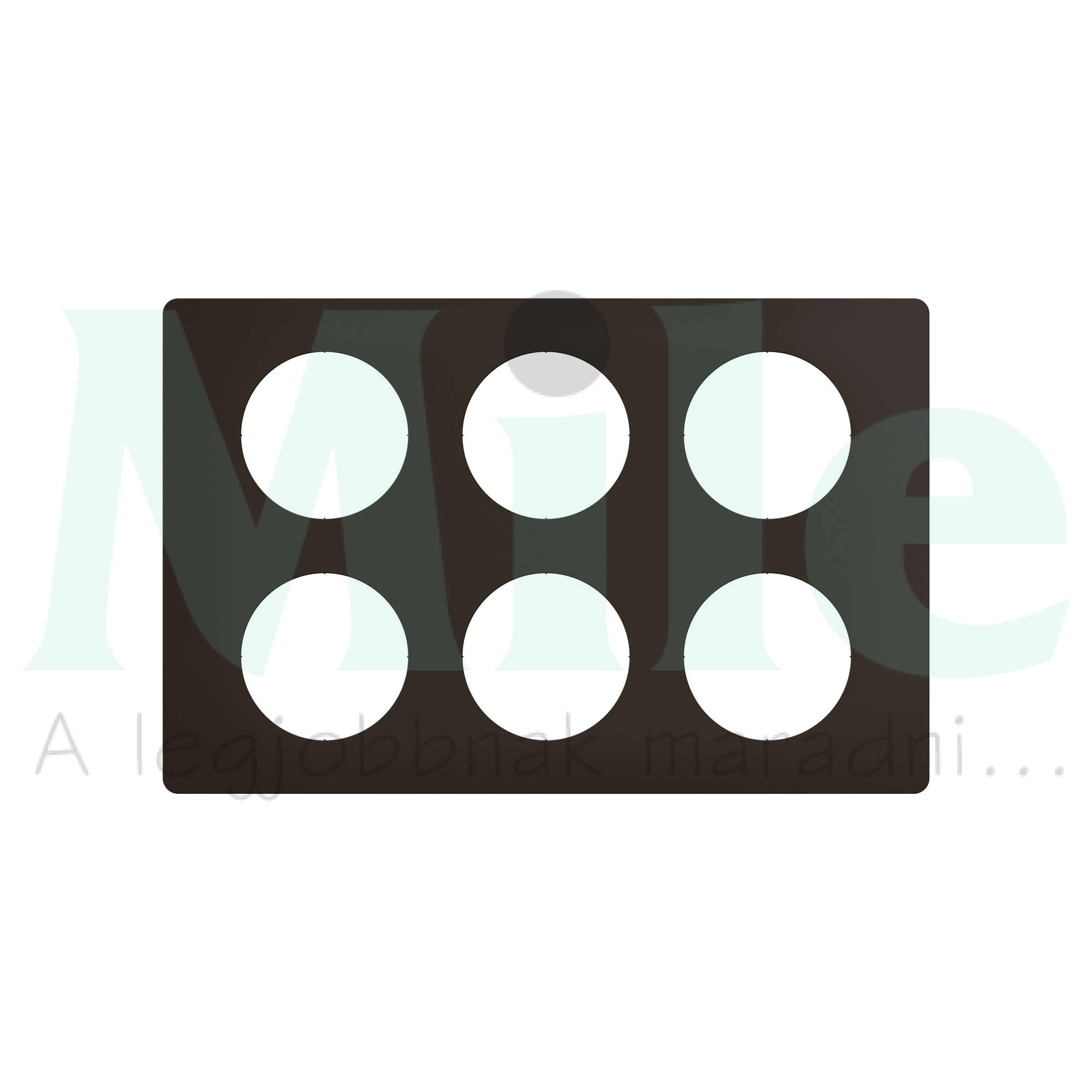 Céliane 2x3-as keret, matt fekete