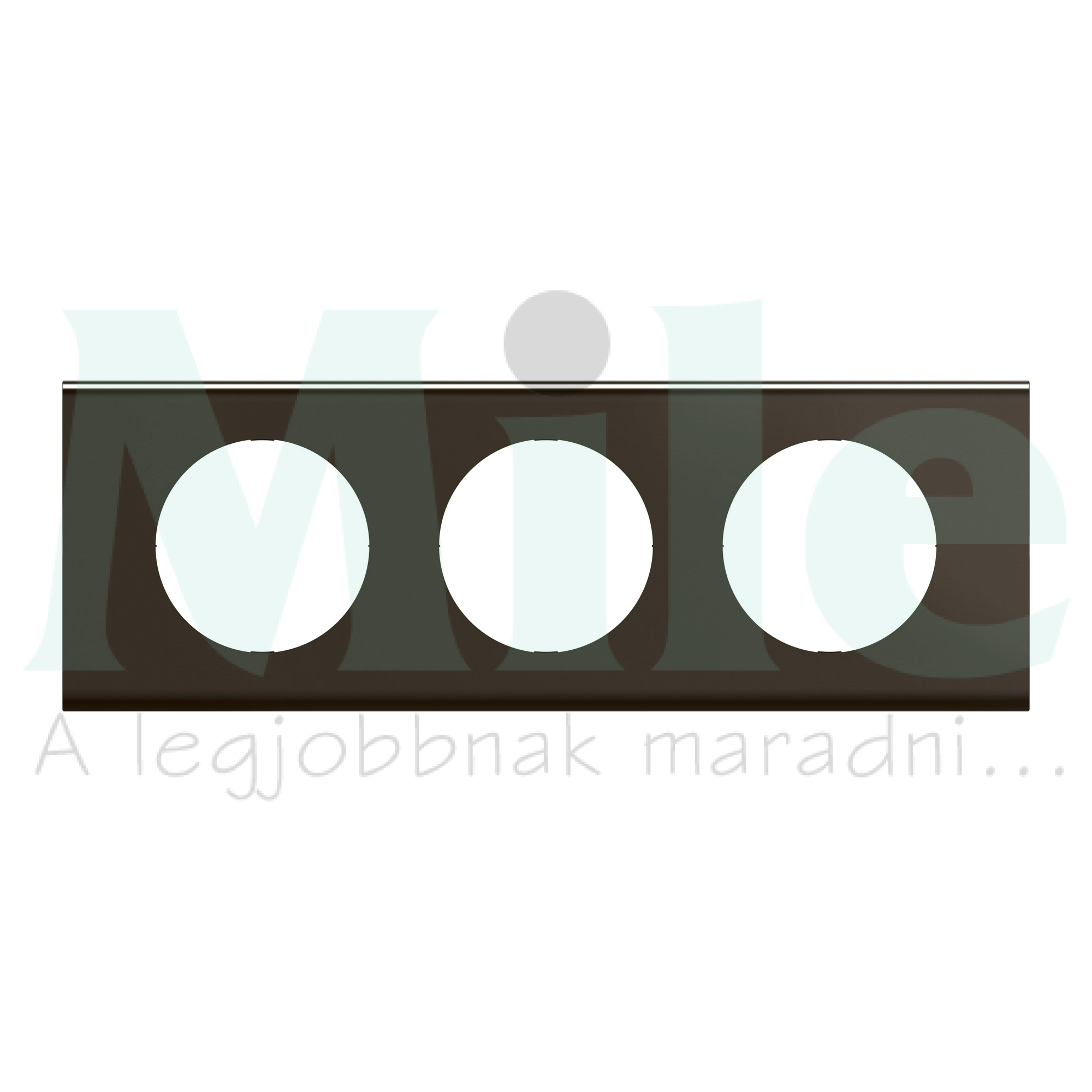 Céliane 3-as keret, selyemfényű sötét nikkel