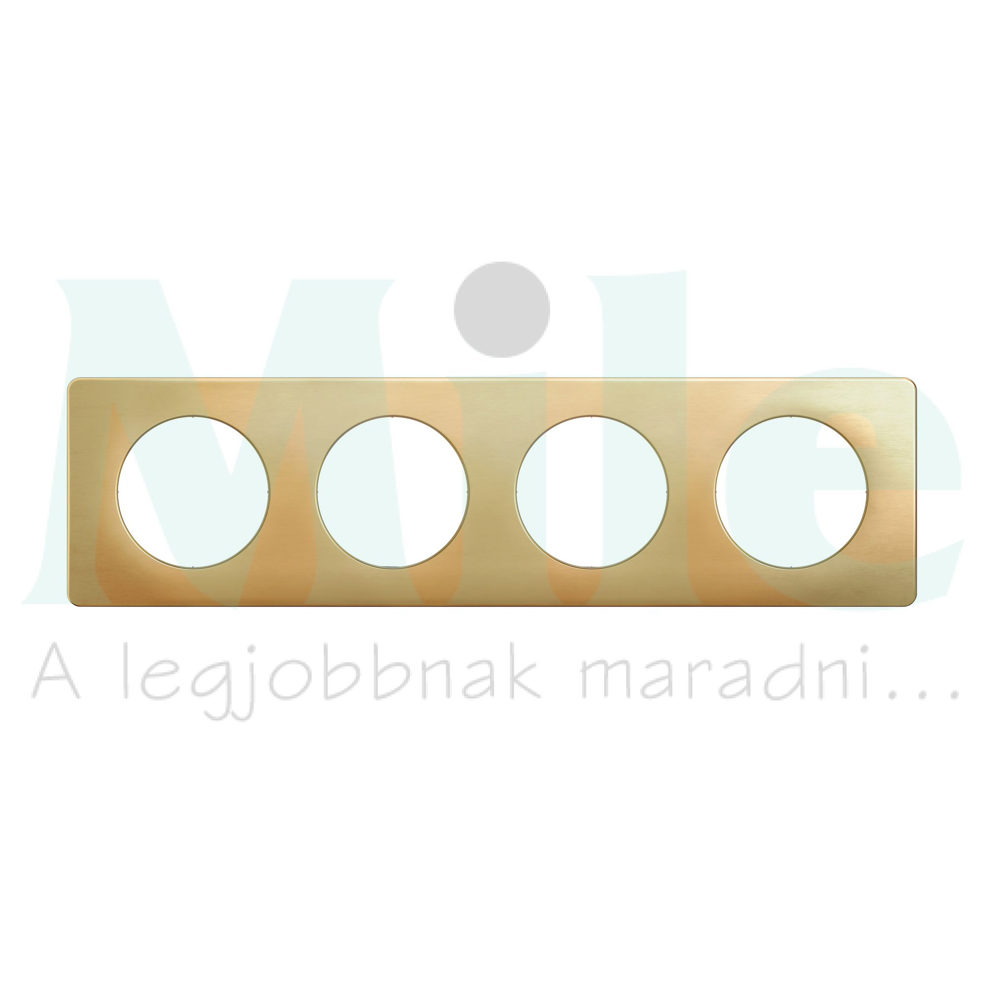 Céliane 4-es keret selyemfényű réz