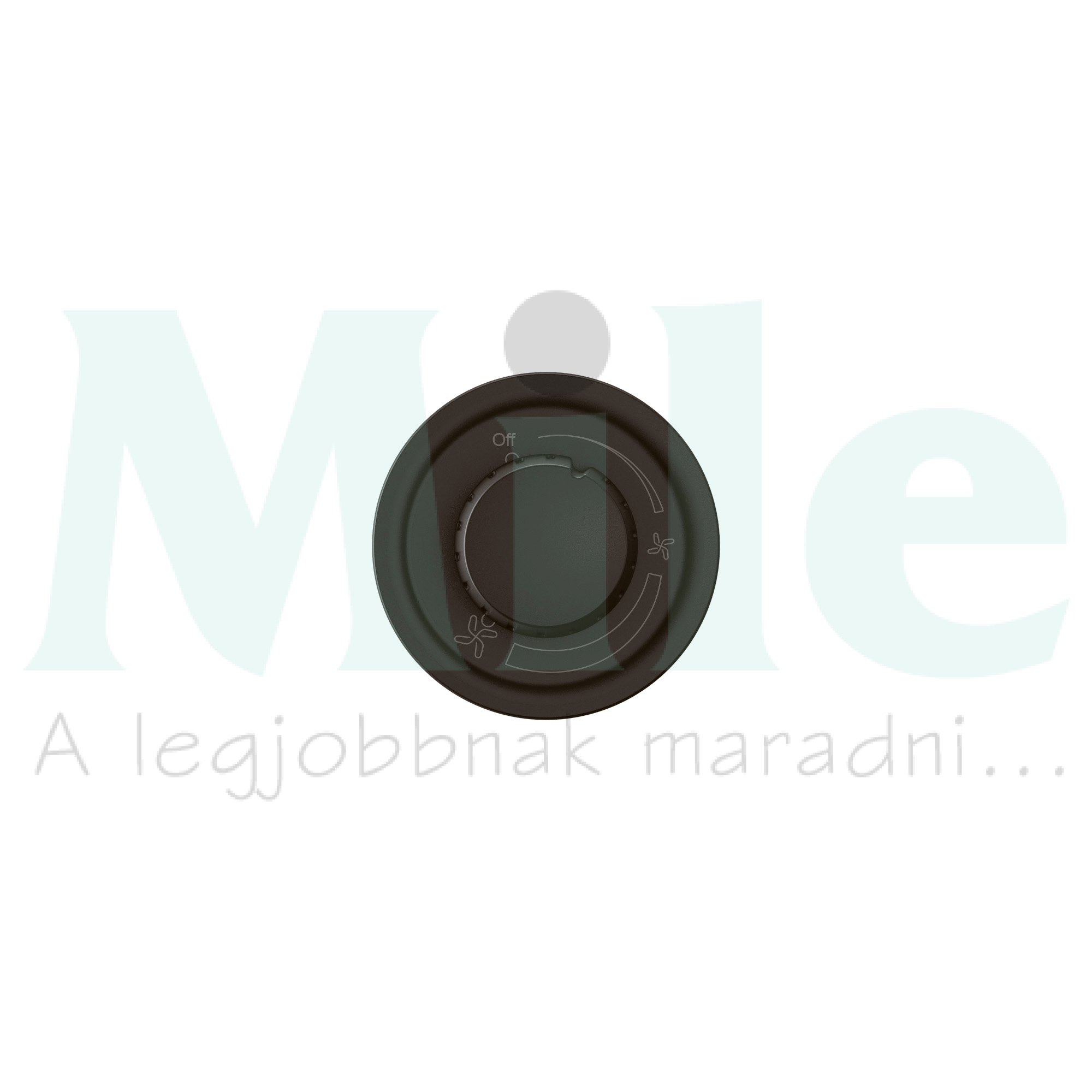 Céliane forgatógombos mennyezeti ventilátor vezérlő burkolat, fekete