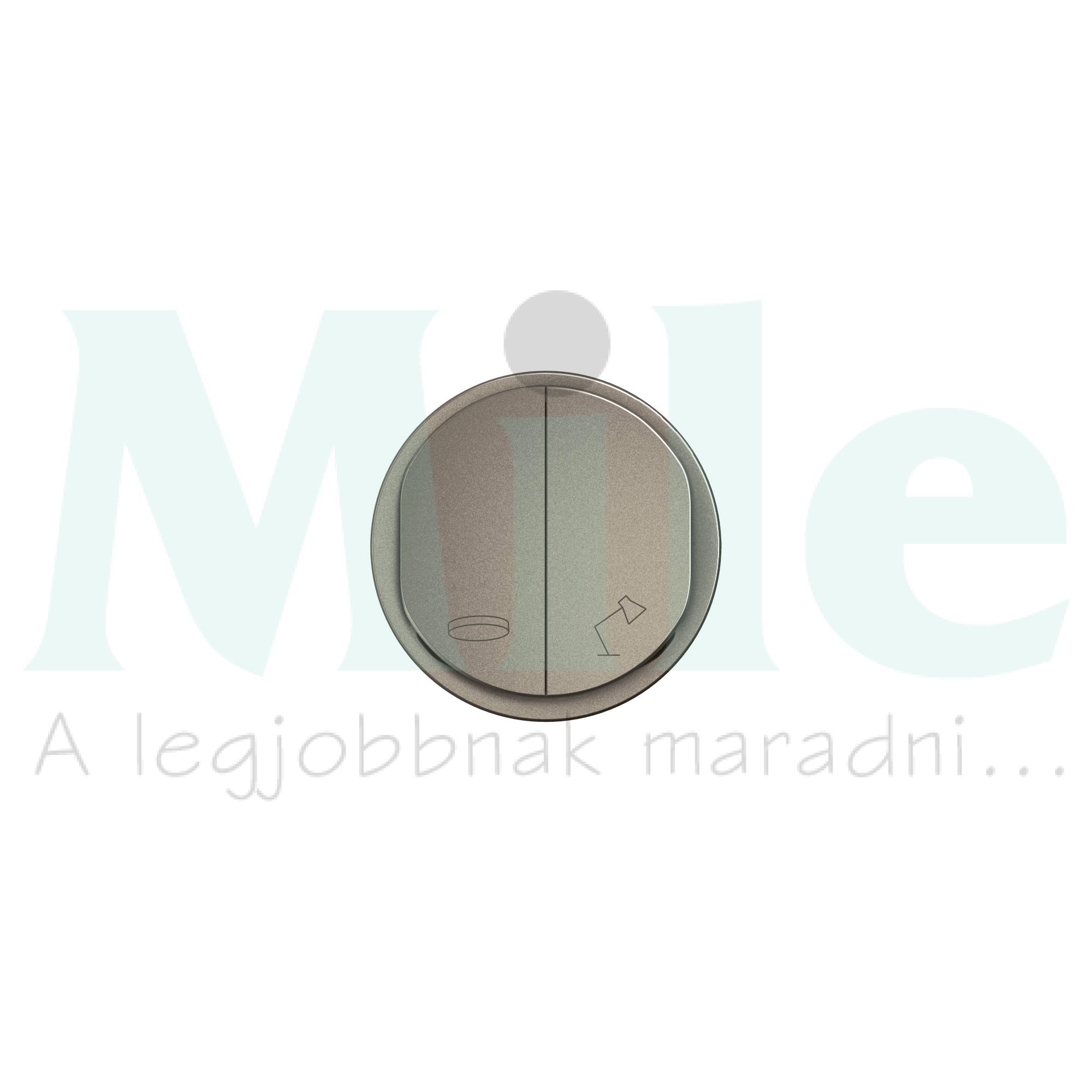 Céliane hotel mennyezeti és asztali lámpa dupla 106 váltókapcsoló burkolat, titánium