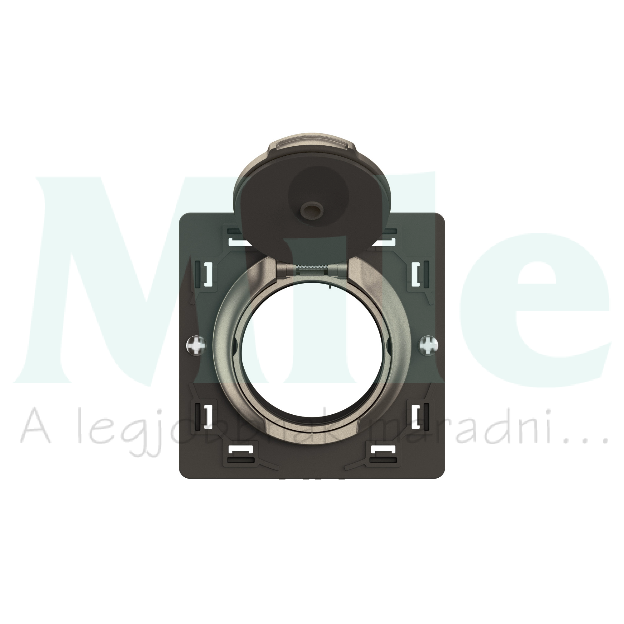 Céliane központi porszívó csatlakozó speciális elektromos csatlakozással, kerettel szállítva, titánium