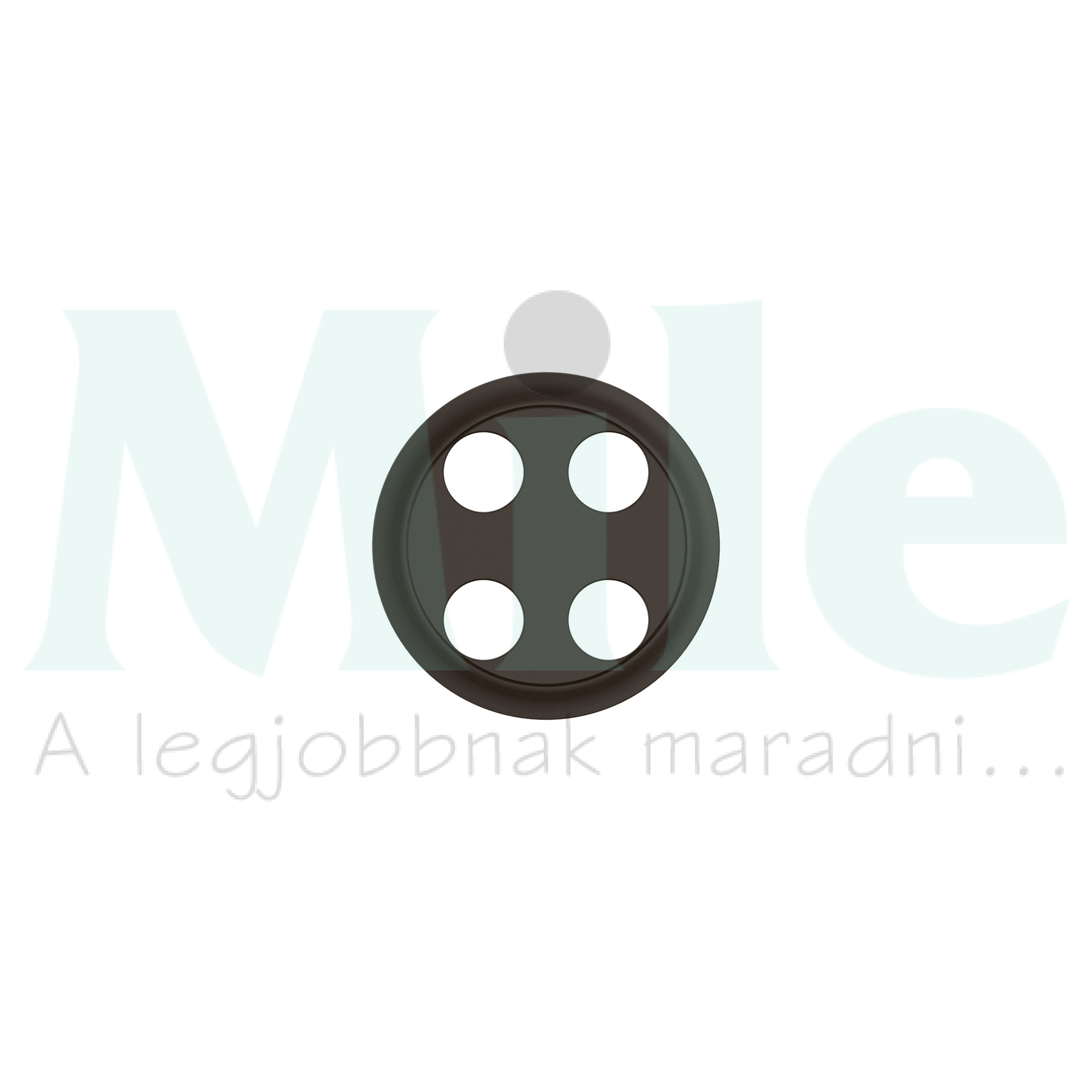 Céliane sztereó banándugós csatlakozóaljzat burkolat, fekete