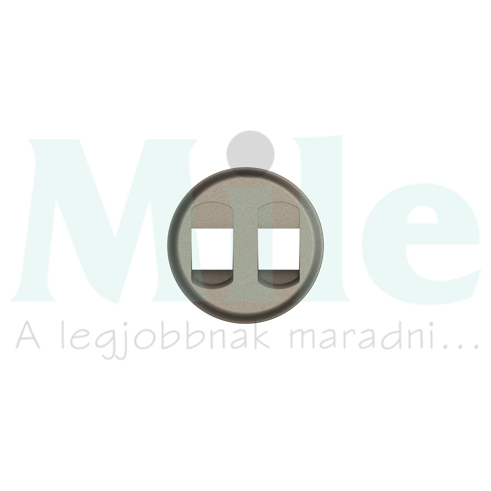 Céliane sztereó hangszóró csatlakozóaljzat burkolat, titánium