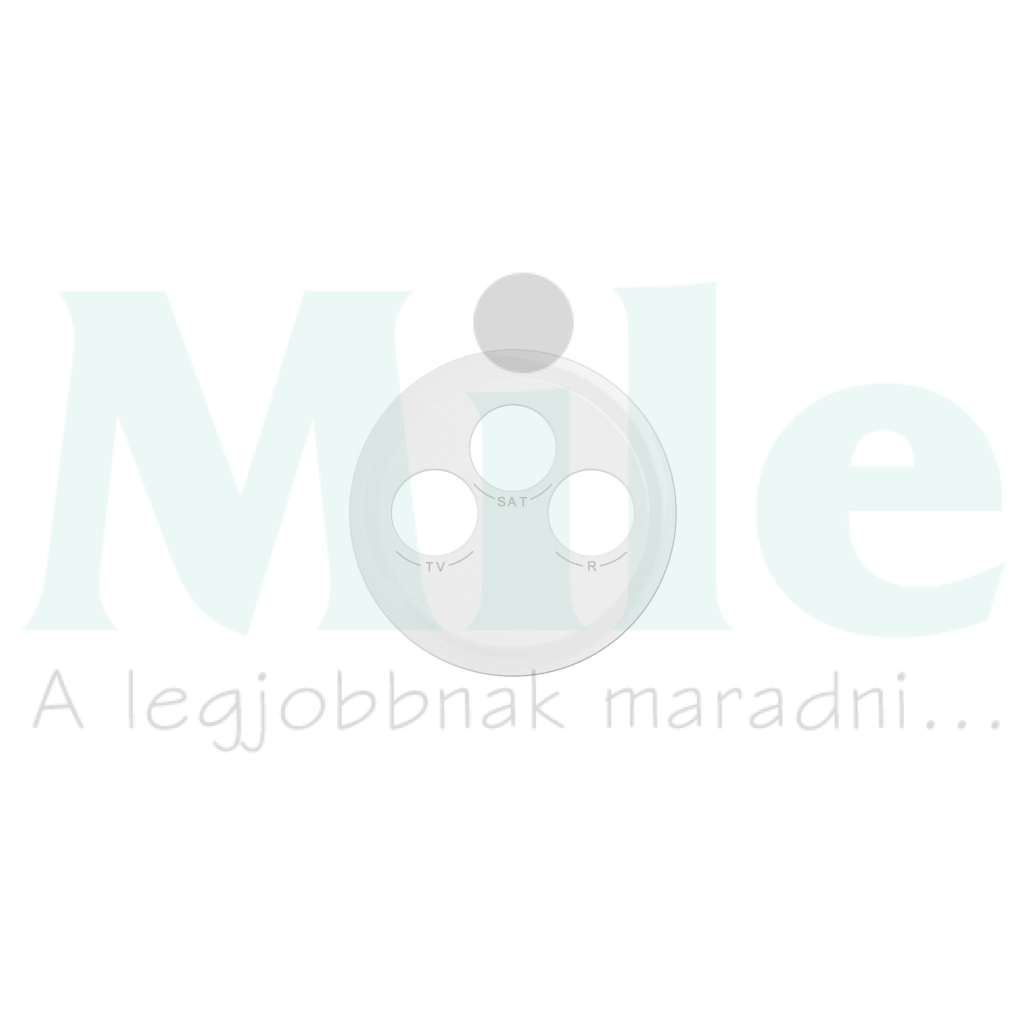 Céliane TV-RD-SAT (DAB+) csatlakozóajzat burkolat, fehér