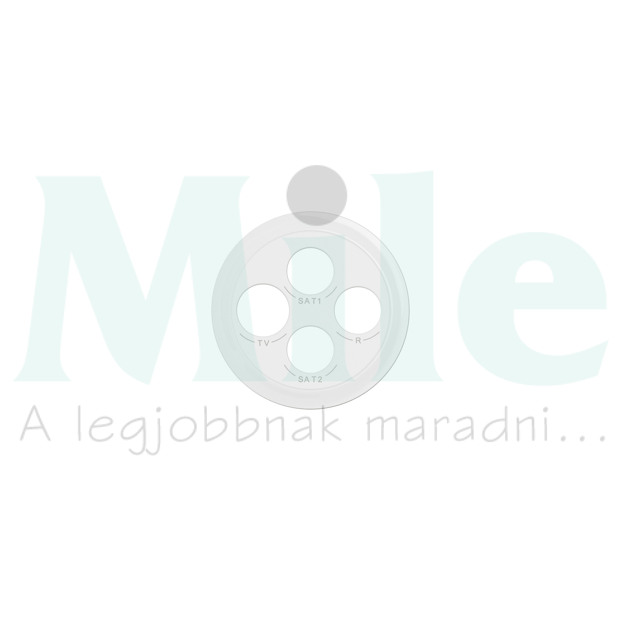 Céliane TV-RD-SAT-SAT csatlakozóaljzat burkolat, fehér