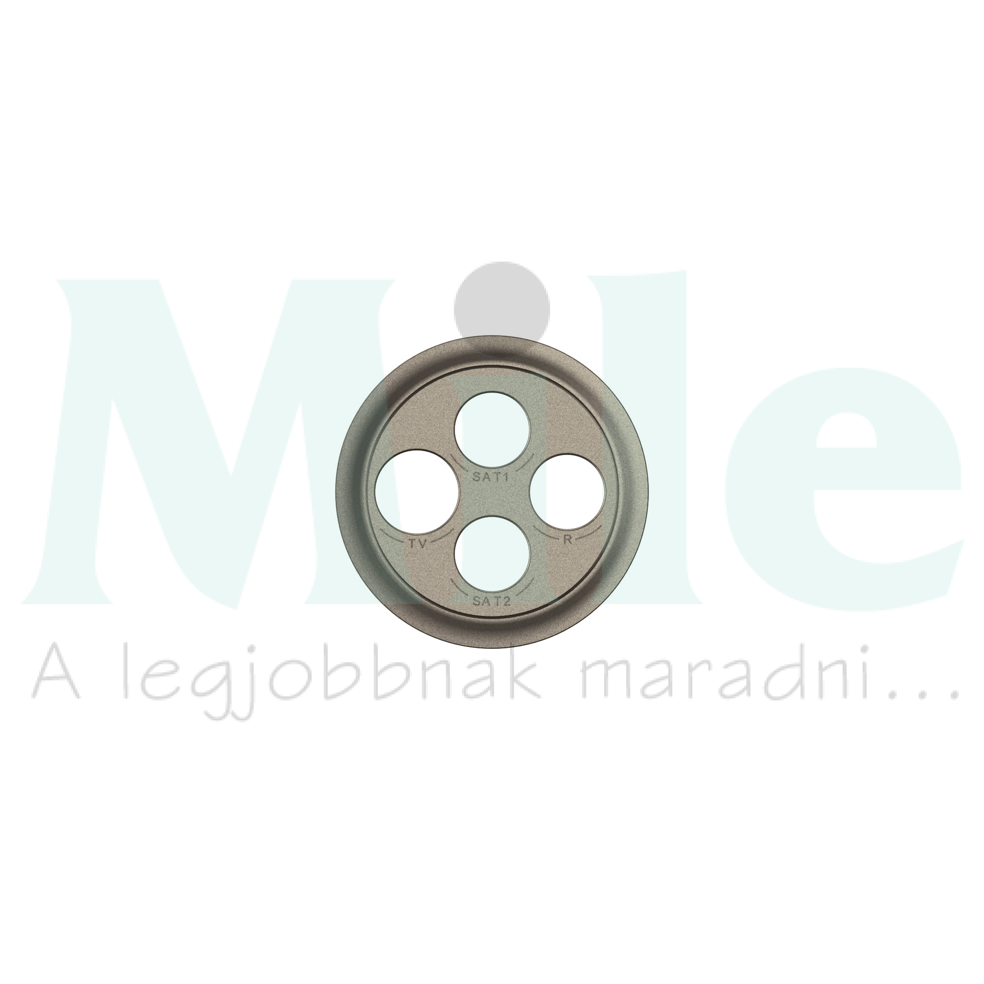 Céliane TV-RD-SAT-SAT csatlakozóaljzat burkolat, titánium