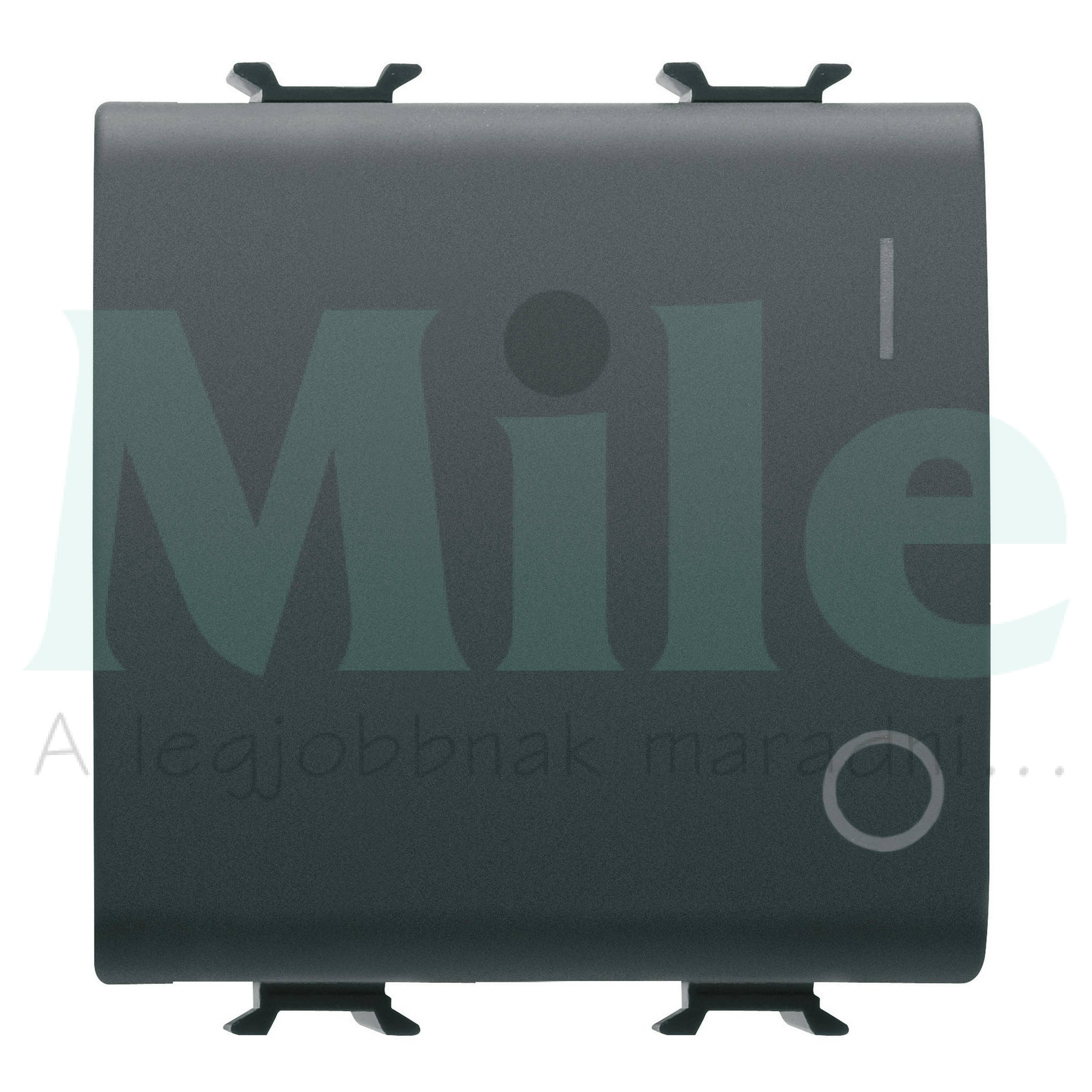 ChoruSmart 102 2P kapcsoló szimbólummal moduláris 2M fekete beépített rugós IP41 GEWISS