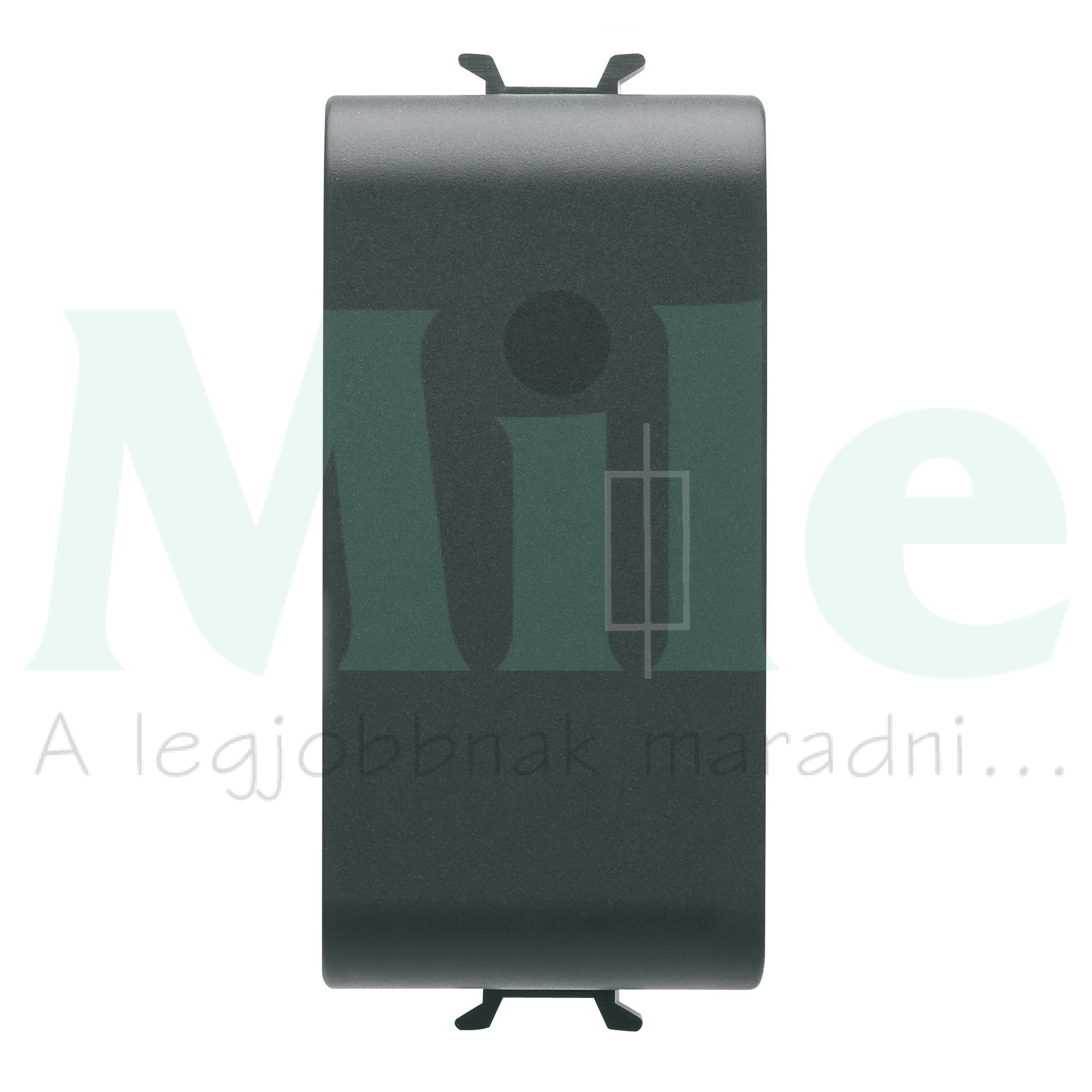 ChoruSmart biztosítóaljzat moduláris 1M fekete 6.3x32mm 16A 250V AC előlapba GEWISS