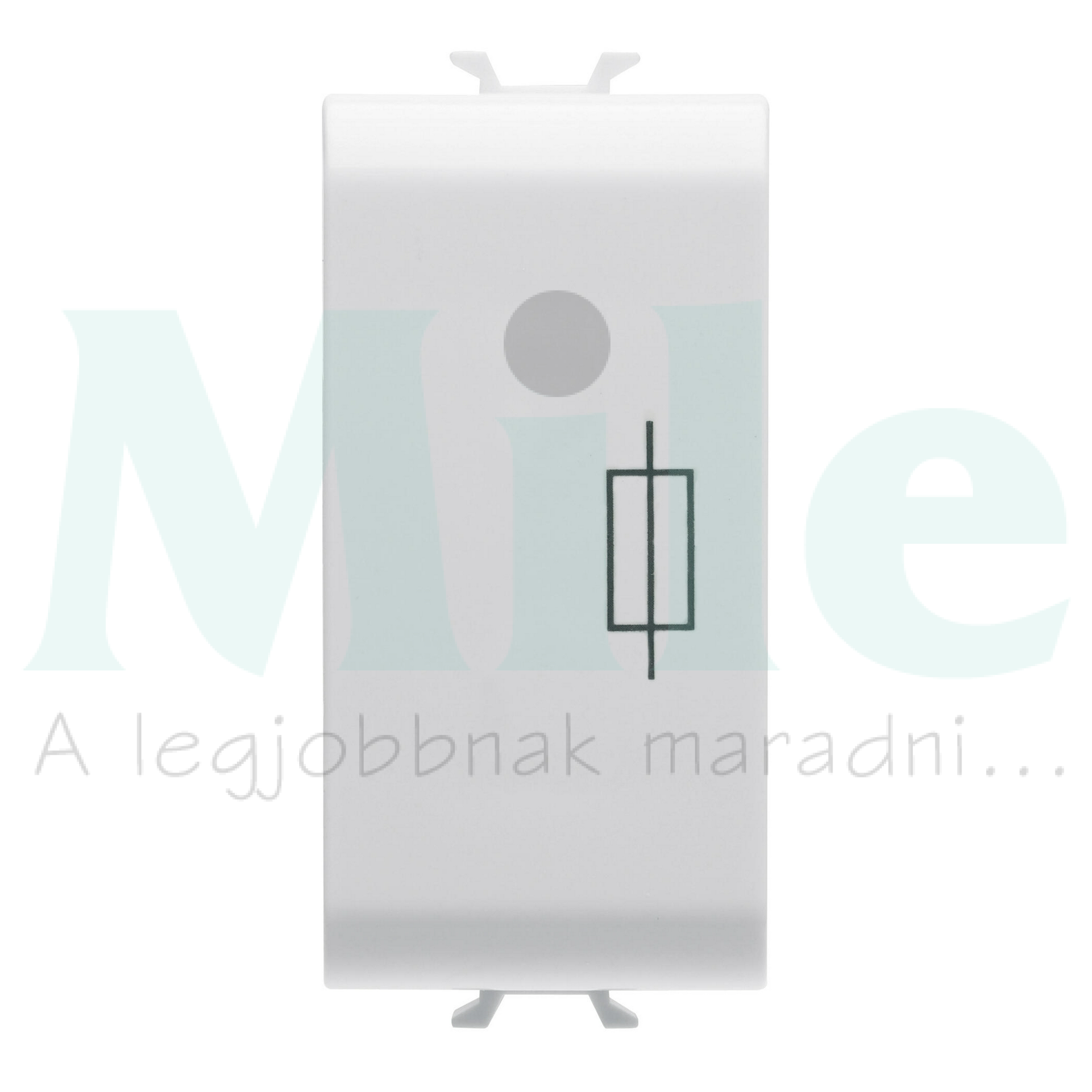 ChoruSmart biztosítóaljzat moduláris 1M matt fehér 6.3x32mm 16A 250V AC előlapba GEWISS