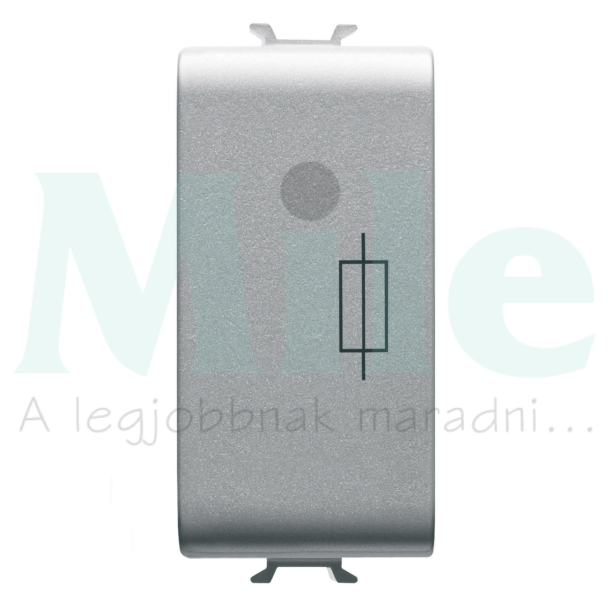 ChoruSmart biztosítóaljzat moduláris 1M titán 6.3x32mm 16A 250V AC előlapba GEWISS