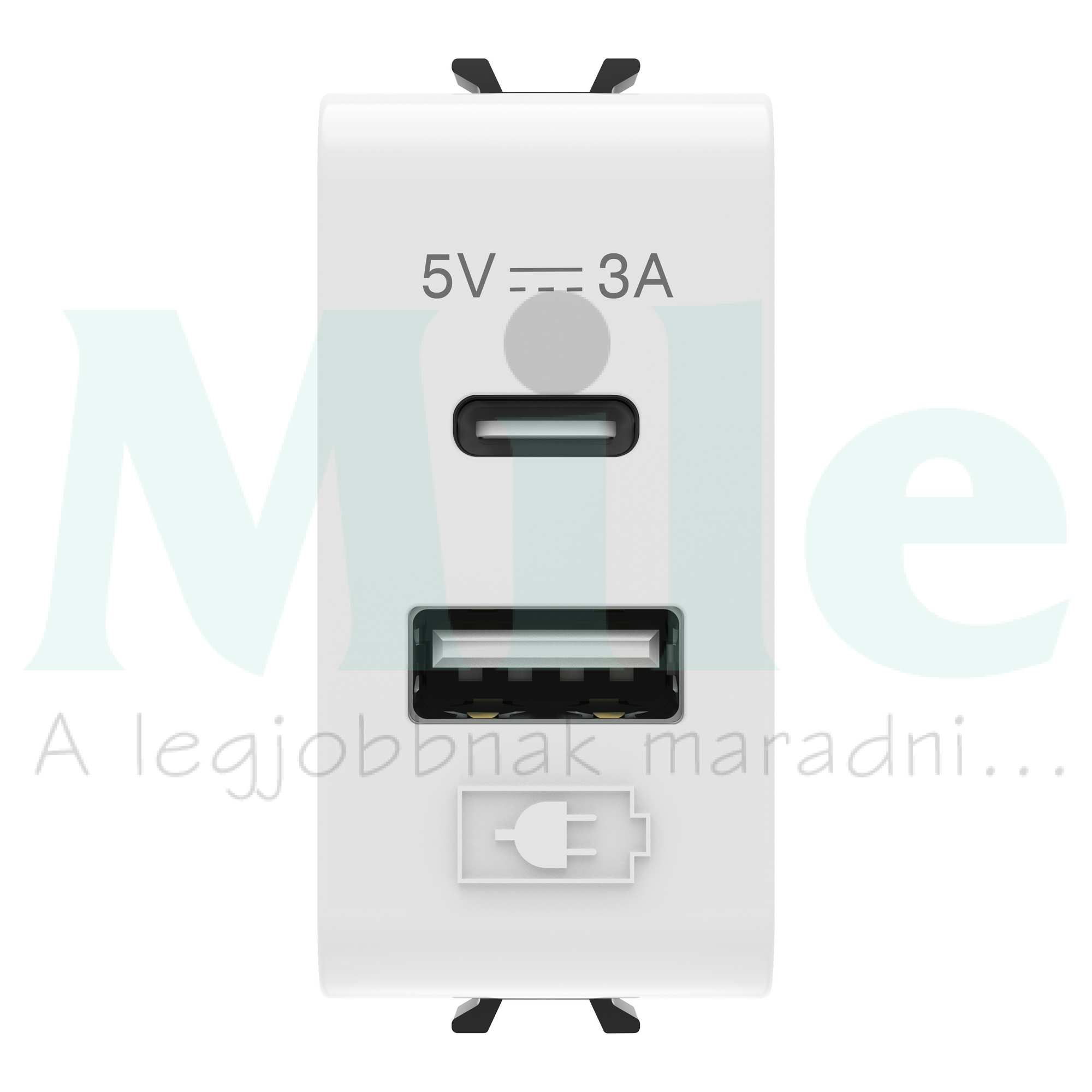 ChoruSmart USB töltőaljzat A+C-típ. 1M GEWISS