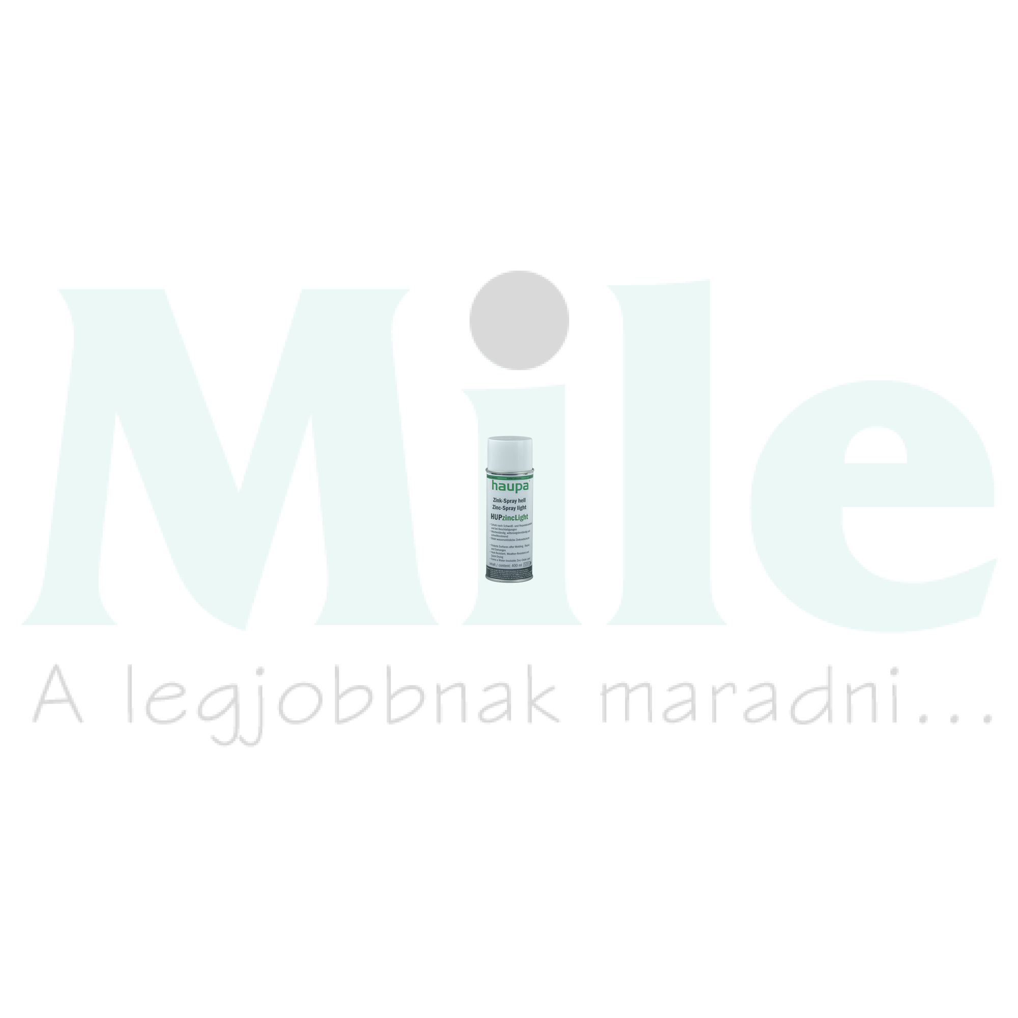 Cink spray világos galvanizált felületek-hoz felületvédelem 400ml HUPzinc Haupa