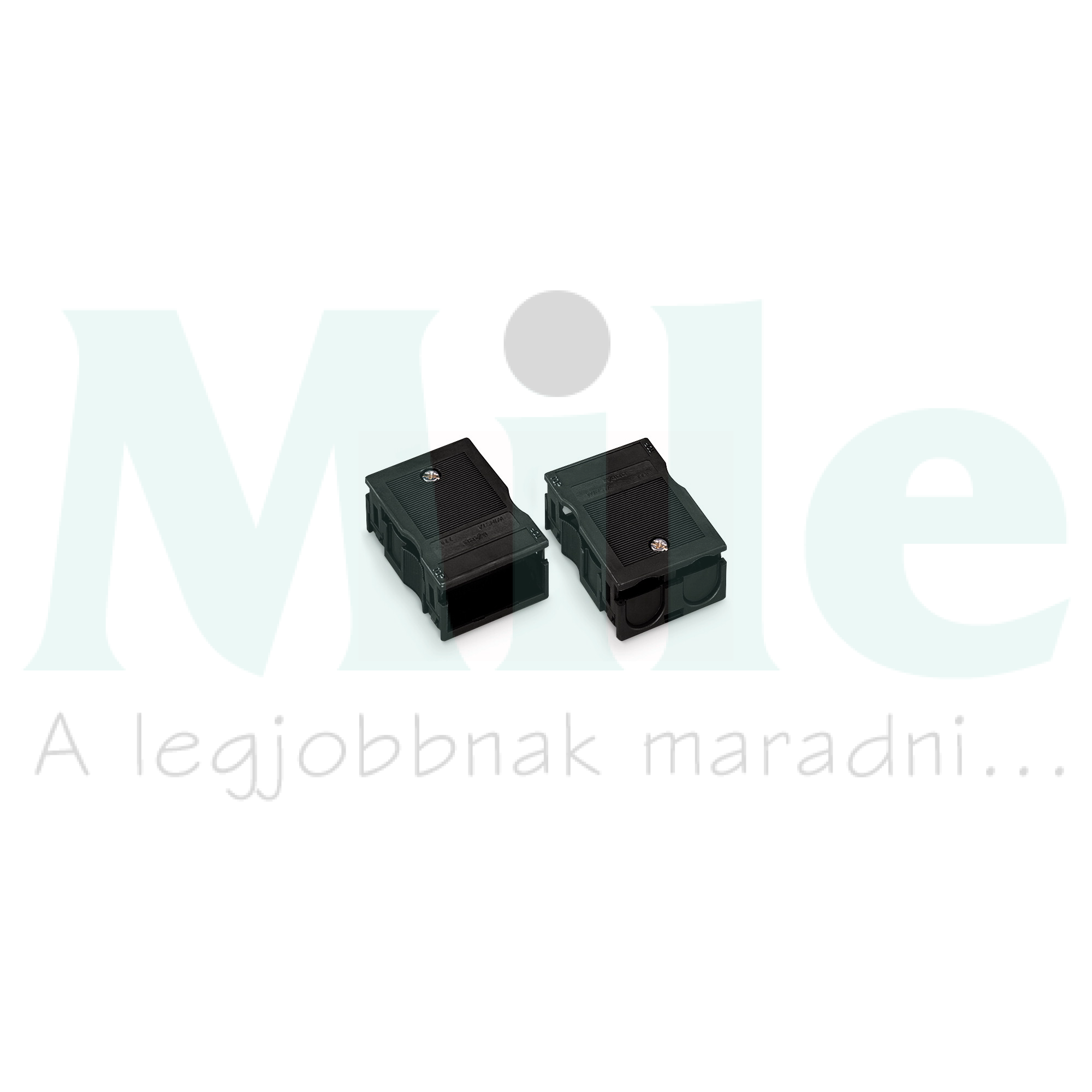 Csatlakozó 3P 2-kábel IP20 35x15x50mm műanyag fekete WINSTA WAGO