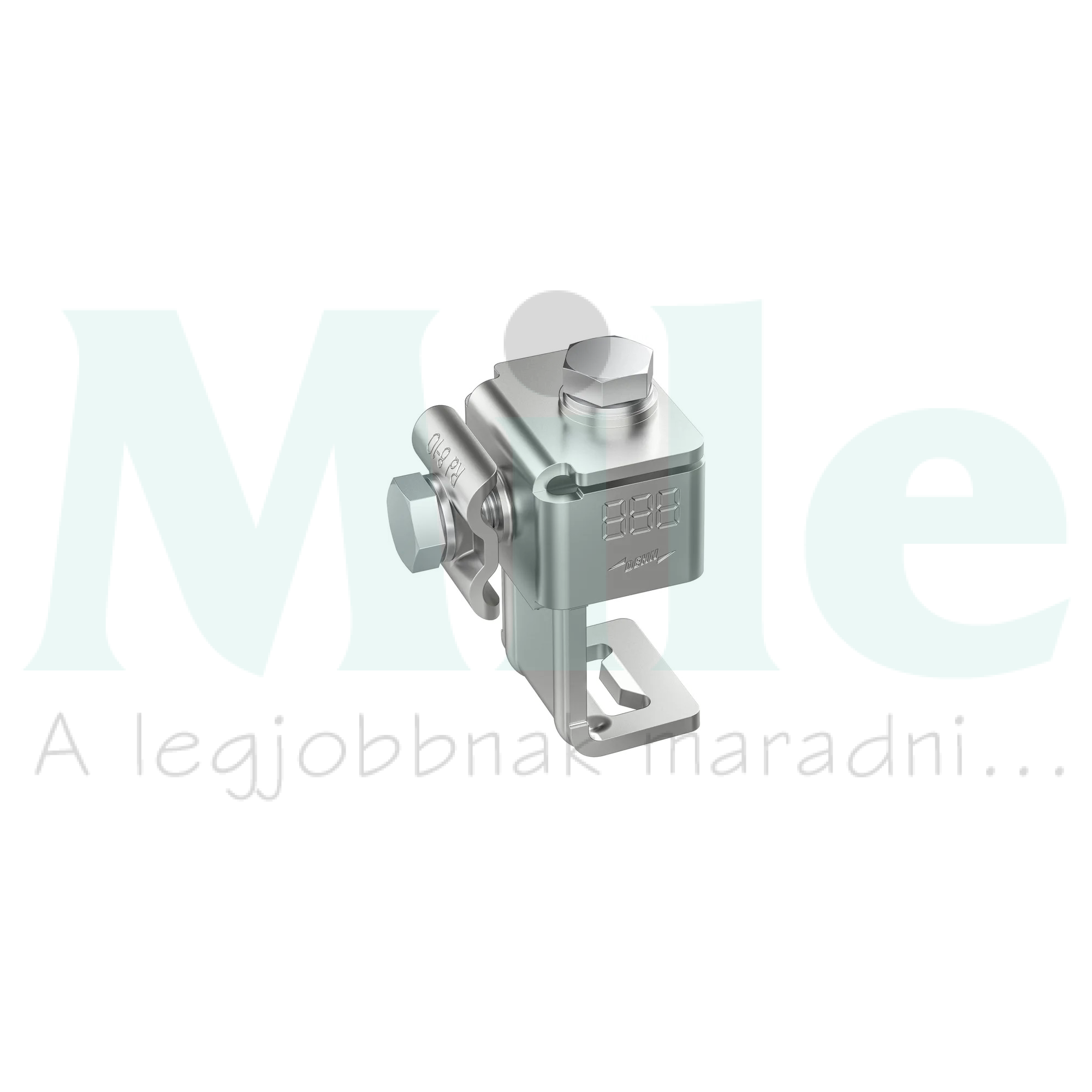 Csatlakozókapocs kezeletlen nemesacél V2A 20-36mm-befogás AKK DUL 8.10 KBF 20 36 V2A DEHN