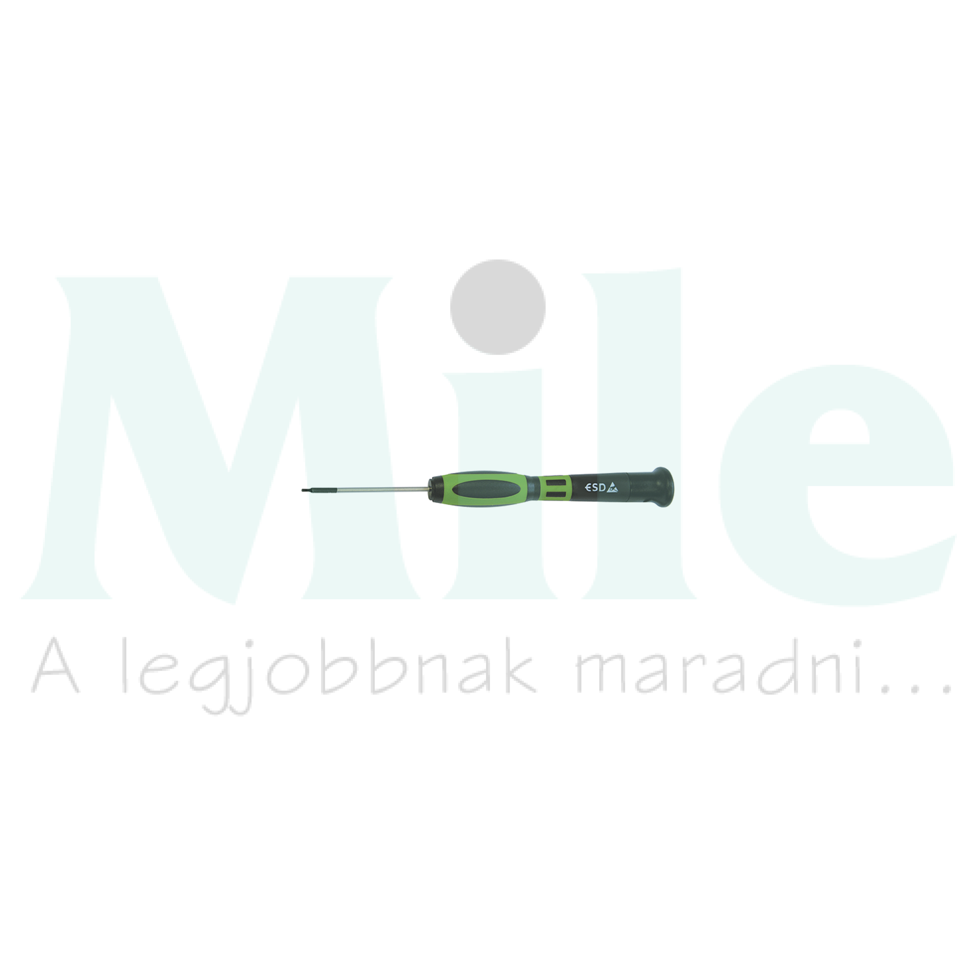 Csavarhúzó imbusz (hatszög) elektronikai zöld-fekete 2mm-kulcsméret ESD Haupa