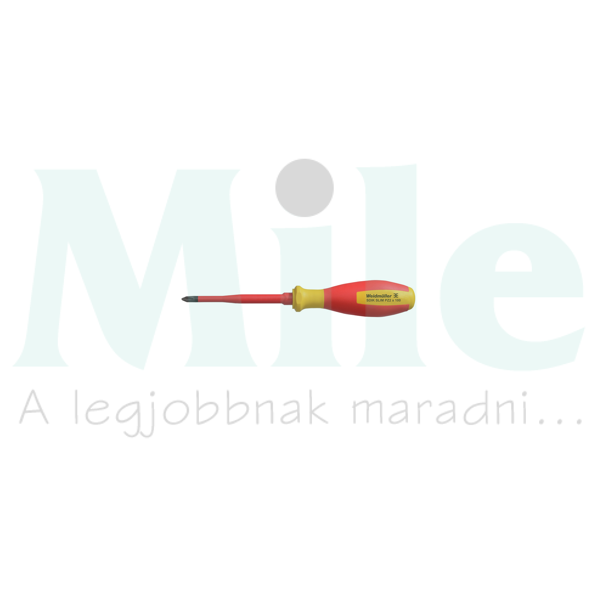 Csavarhúzó piros-sárga 1000V kereszt PZ 2 100mm-pengehossz SDIK SLIM PZ2 X 100 Weidmüller