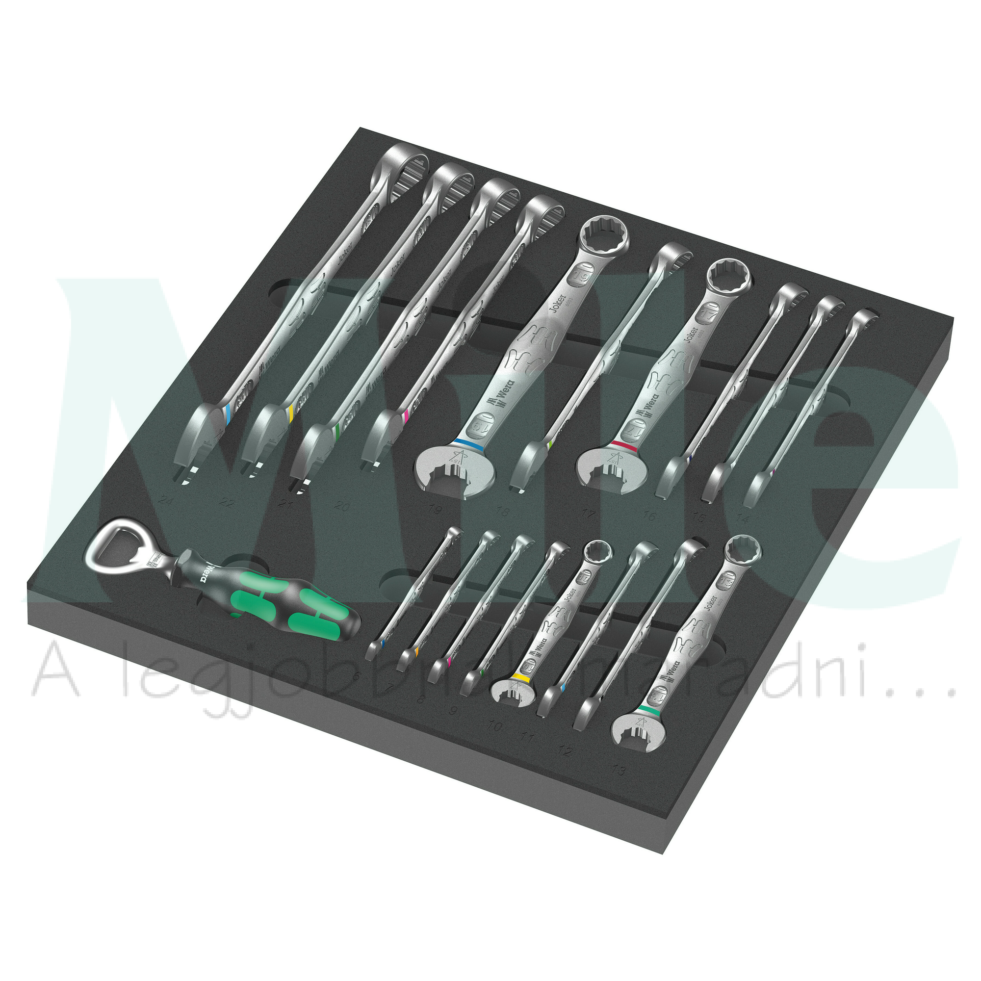 Csillag-villáskulcs készlet 6...24mm szivacstálcás 19-darabos 9731 6003 Joker Set 1 WERA