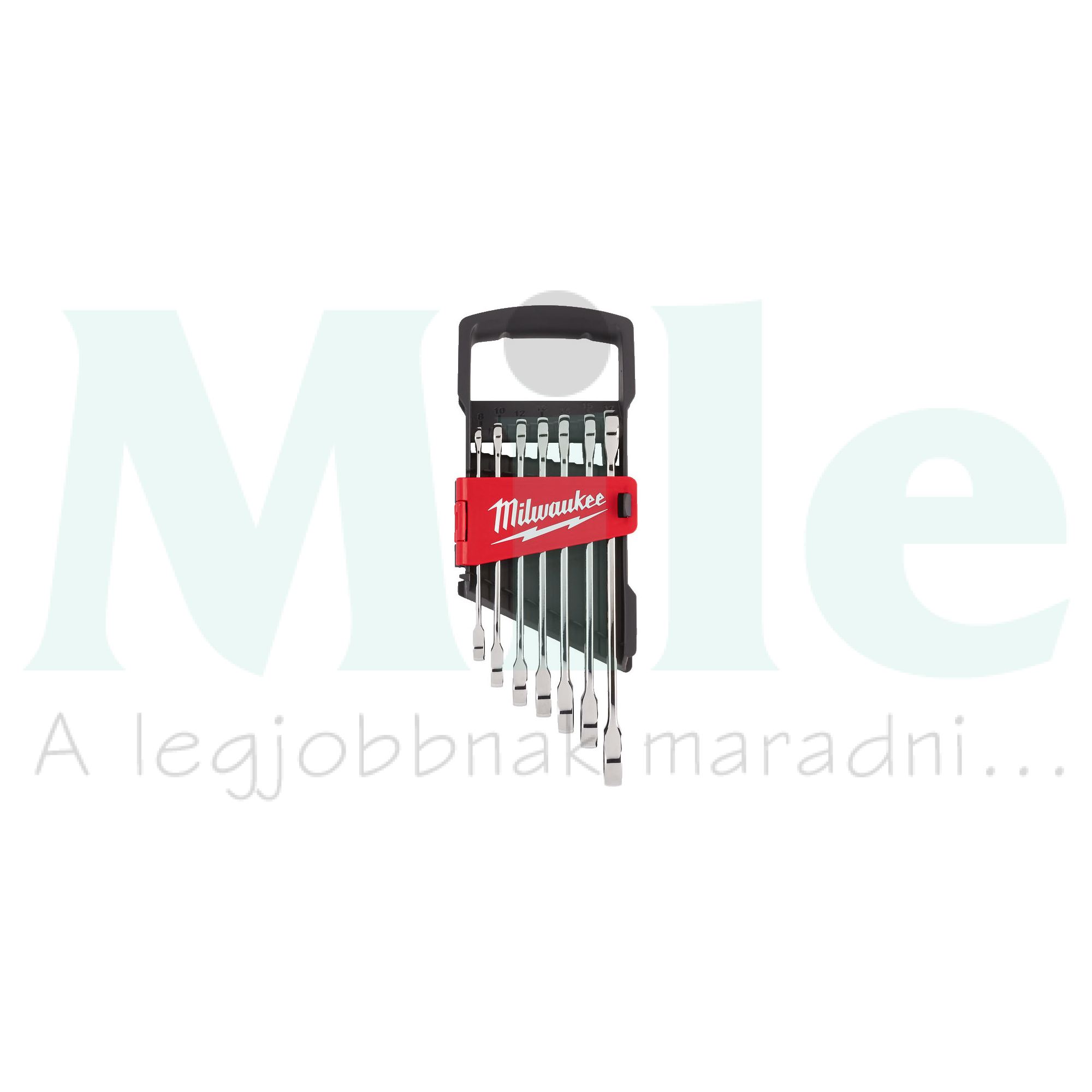 Csillag-villáskulcs készlet 7-részes 8-17mm metrikus racsnis MaxBite Milwaukee