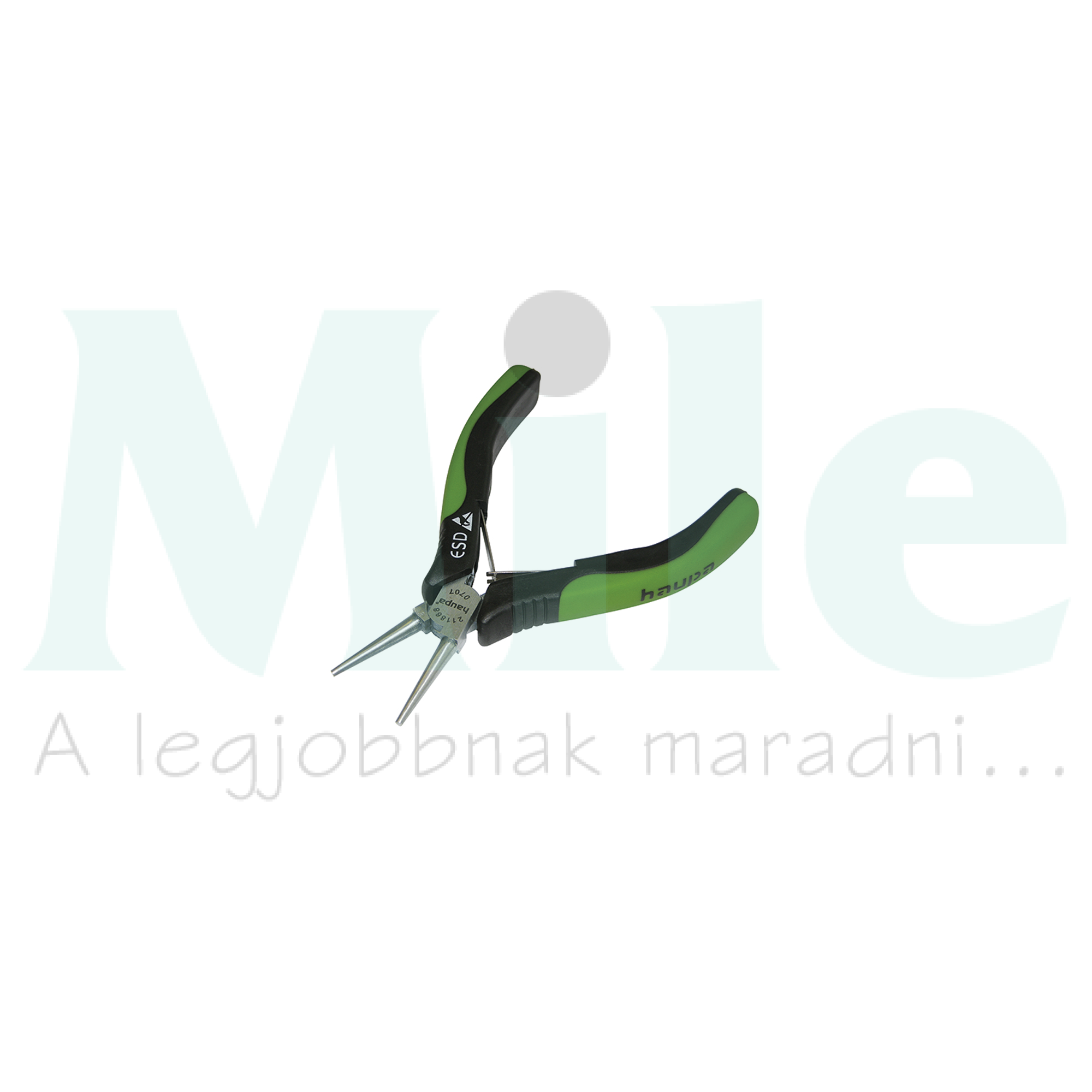 Csőrös fogó ESD-elektronikai 130mm szigetelt Haupa