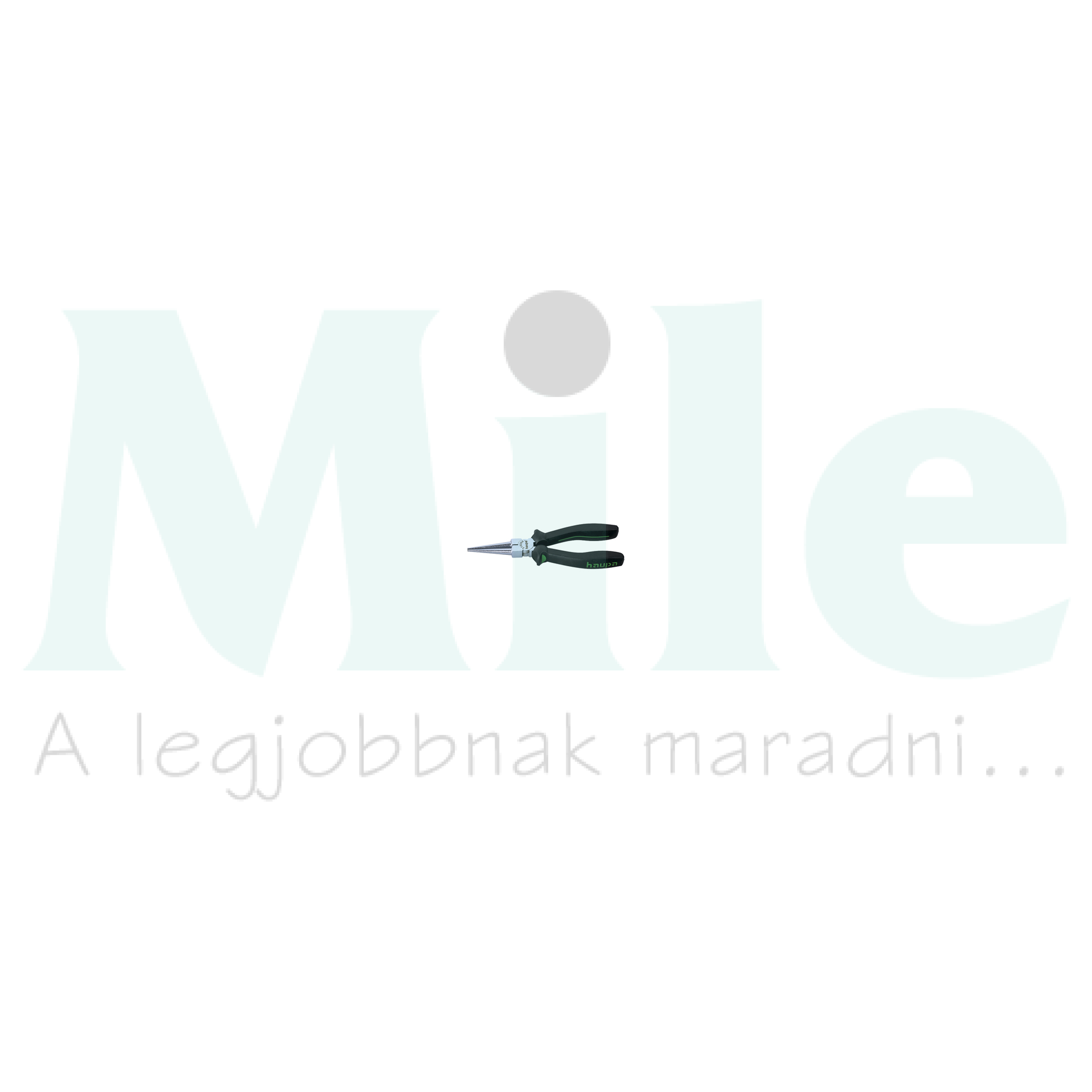 Csőrös fogó zöld-fekete 160mm szigetelt Haupa