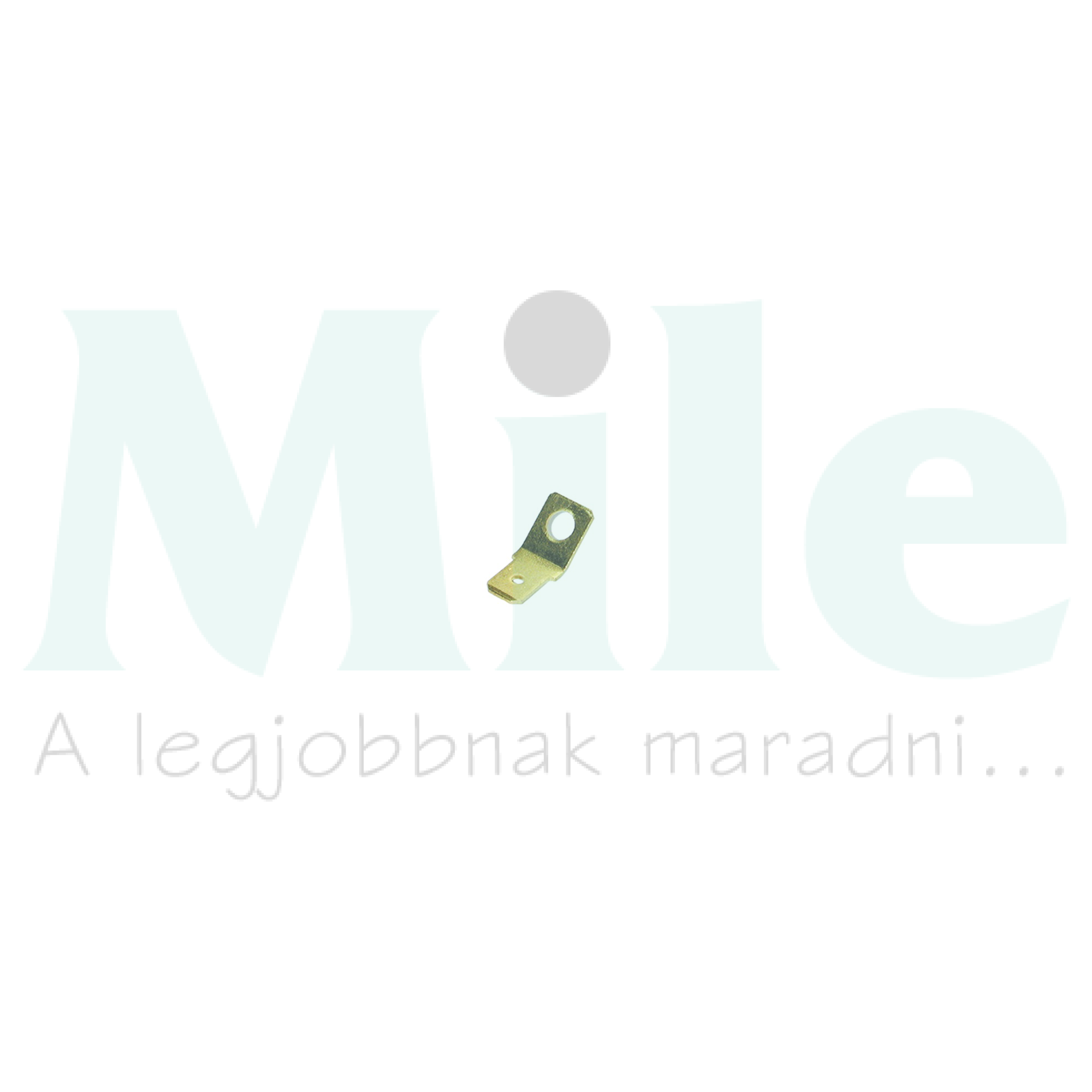 Csúszósaru 10,2mm 45° dugó szigeteletlen lapos 6,3x0,8 mm sárgaréz Haupa