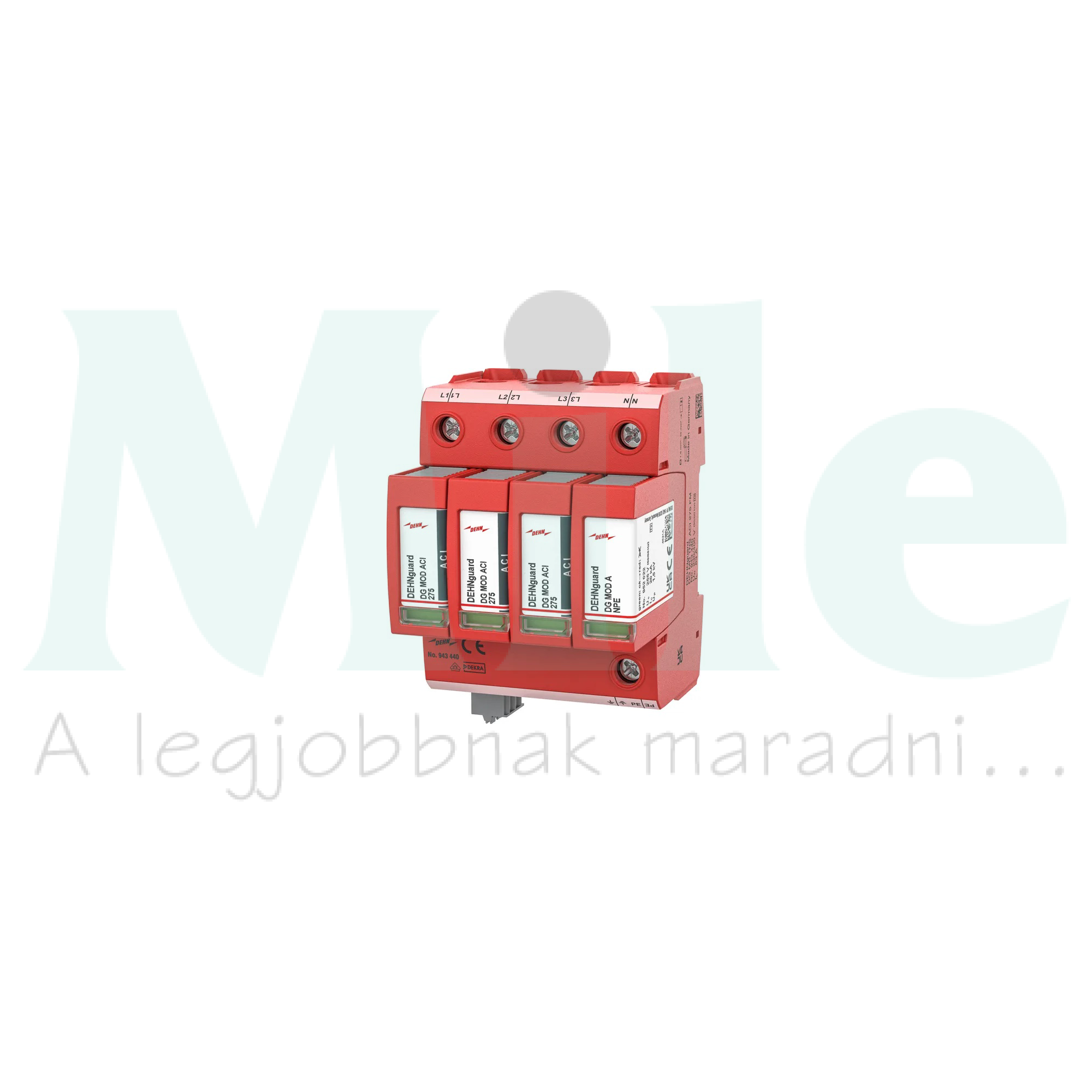 Túlfeszültség-korlátozó DEHNguard C 3P+N T2 TN-S 230V/AC 4M +távjelző érintkező DG MD TNS ACI 275 FM DEHN