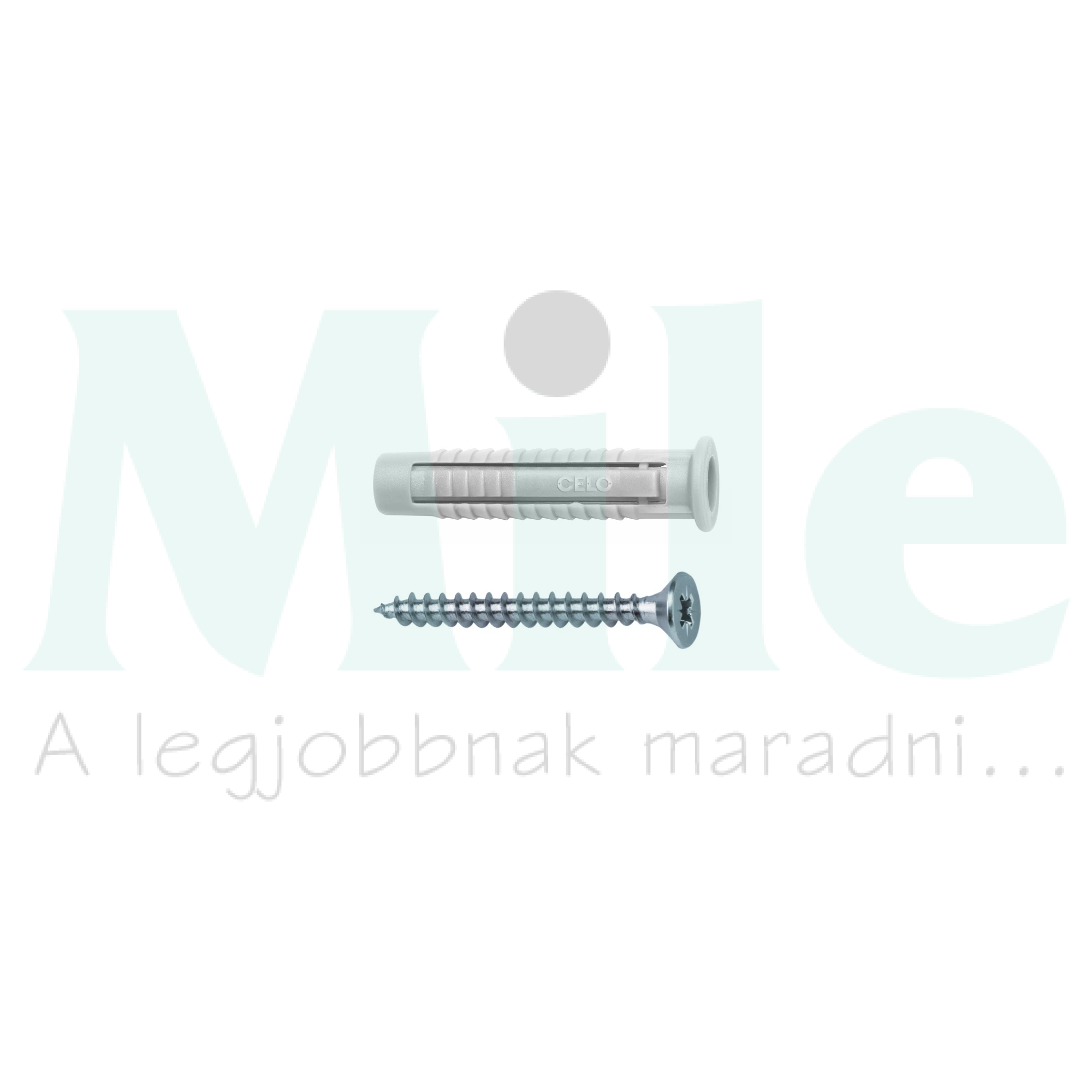 Dübel univerzális 5x60mm-es facsavarral (10db/cs) 8mmd-furat 40mm x 5mm-csavarátmérőhöz FX CELO