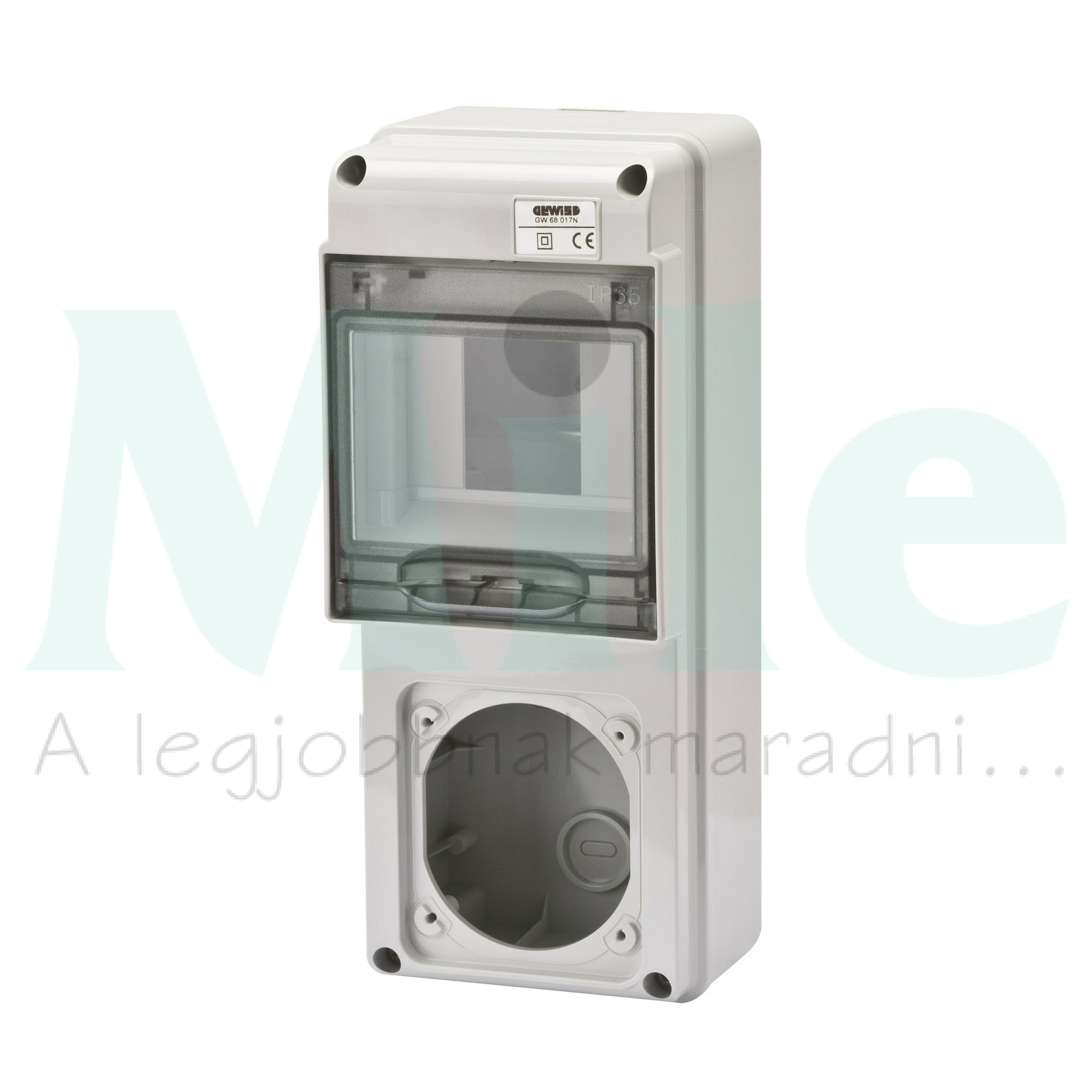Kombinációs dugalj doboz IP65 FK 5 DIN modul hely + 1db 16A dugaljhely 68Q-DIN GEWISS