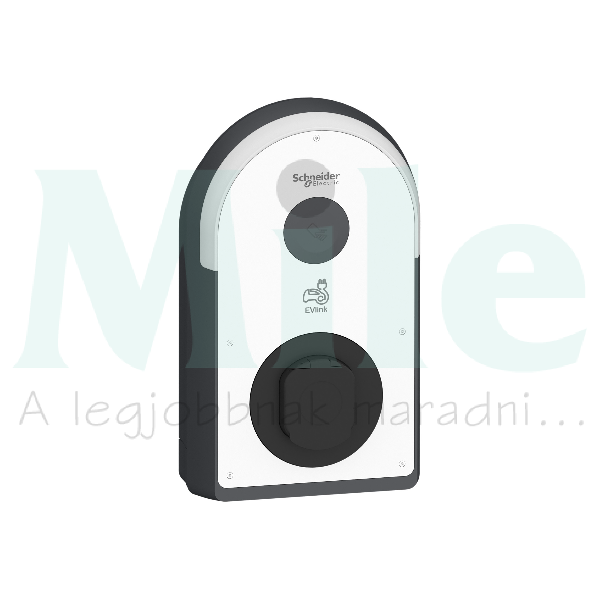 E-autó töltő RCDB MNX 3-fázis 1x 22kW fali 1xT2aljzat IP55 műanyag EVlinkProAC Schneider