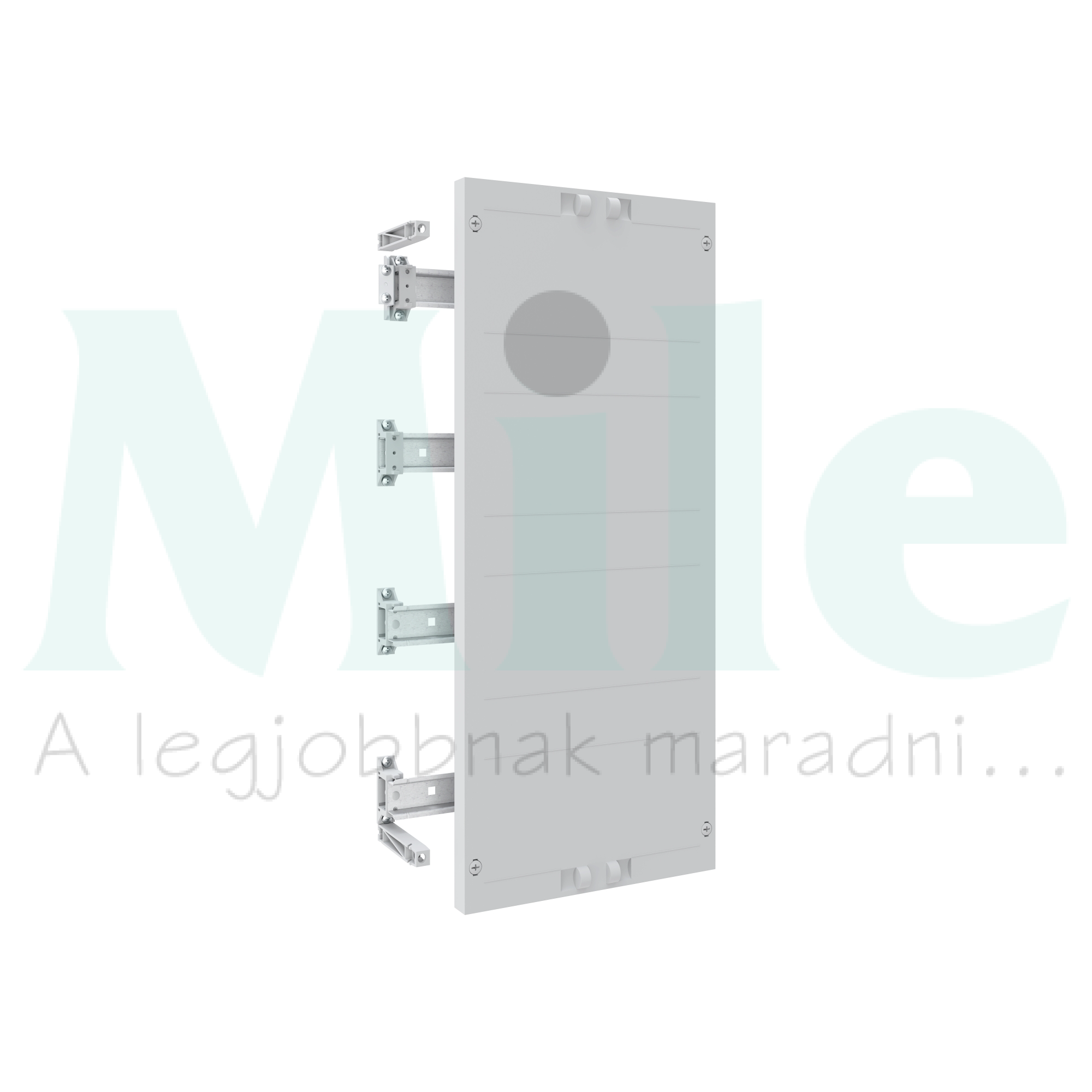 Beépítőkészlet DIN-sínnel sorkapocshoz homloklappal 600mm x 250mm Easy PrismaSeT XL Schneider