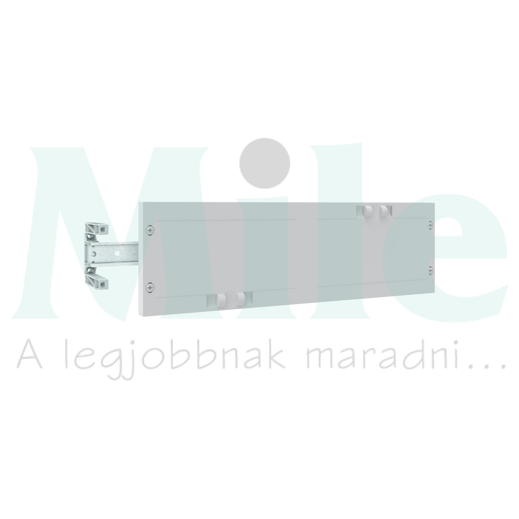 Beépítőkészlet DIN-sínnel sorkapocshoz homloklappal 150mm x 500mm Easy PrismaSeT XL Schneider