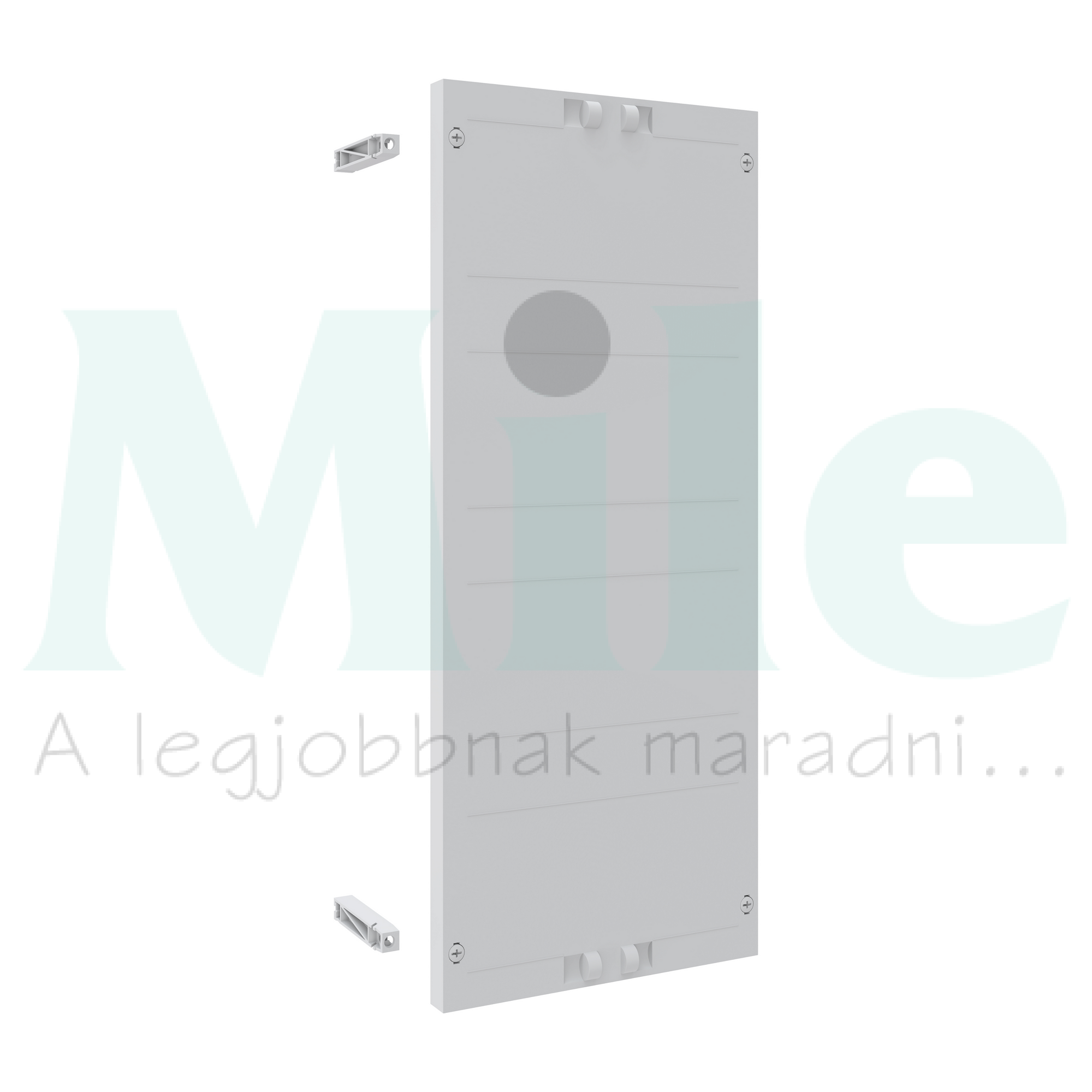 Homloklap teli 48M fehér 250mm x 600mm x 8U kezeletlen műanyag Easy PrismaSeT XL Schneider