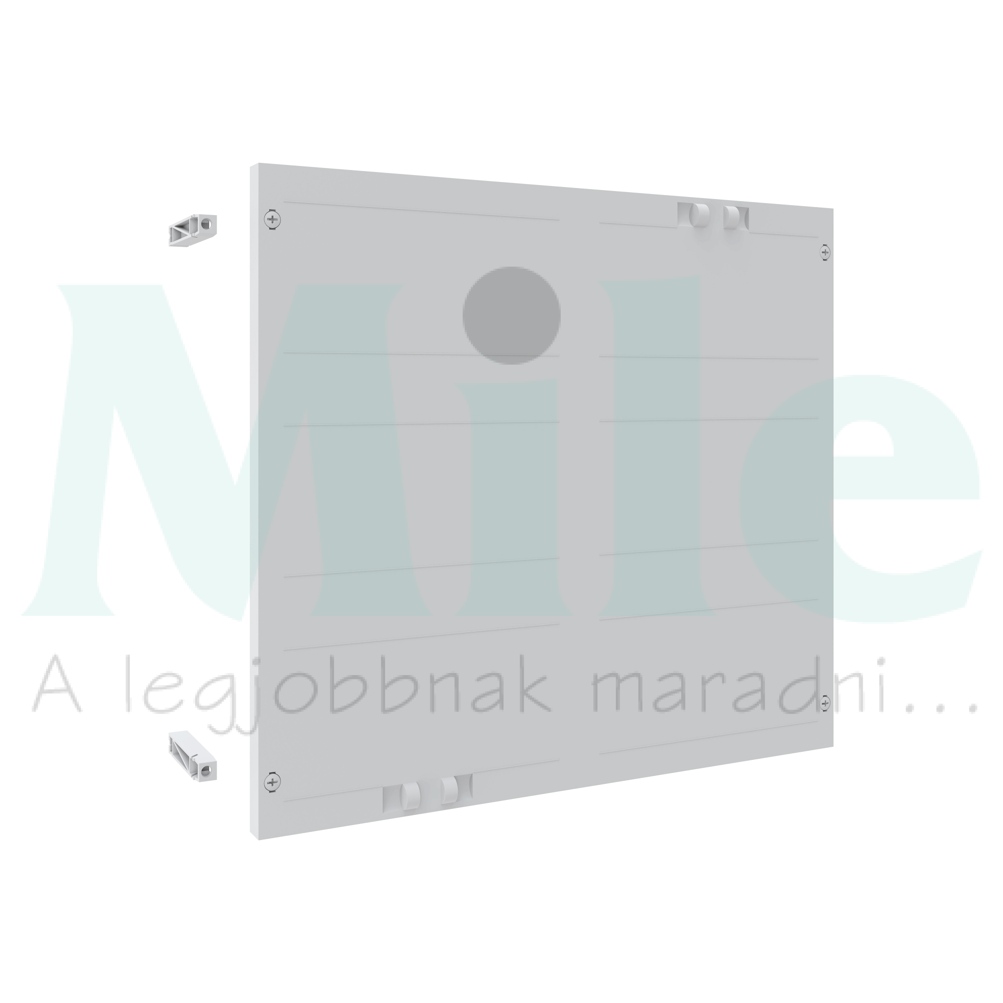 Homloklap teli 72M fehér 500mm x 450mm x 6U kezeletlen műanyag Easy PrismaSeT XL Schneider