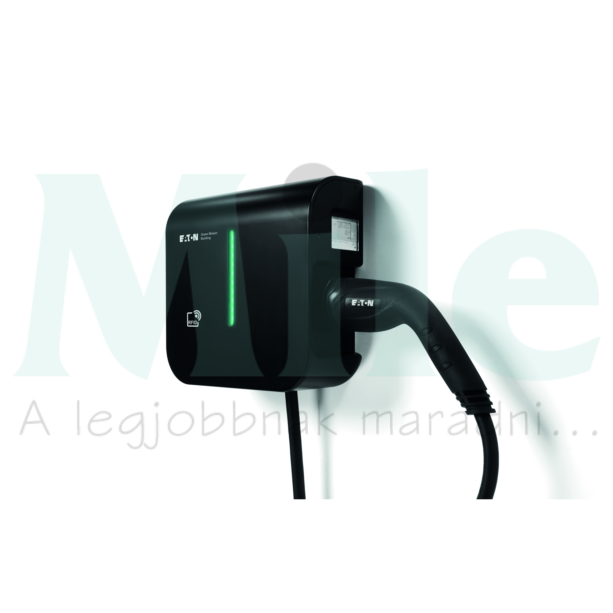 E-autó töltő Mode3 1/3F 3,7-22kW LED WiFi RFID MID T2C/5m fali IP54 IK08-ütésállóság GMB EATON