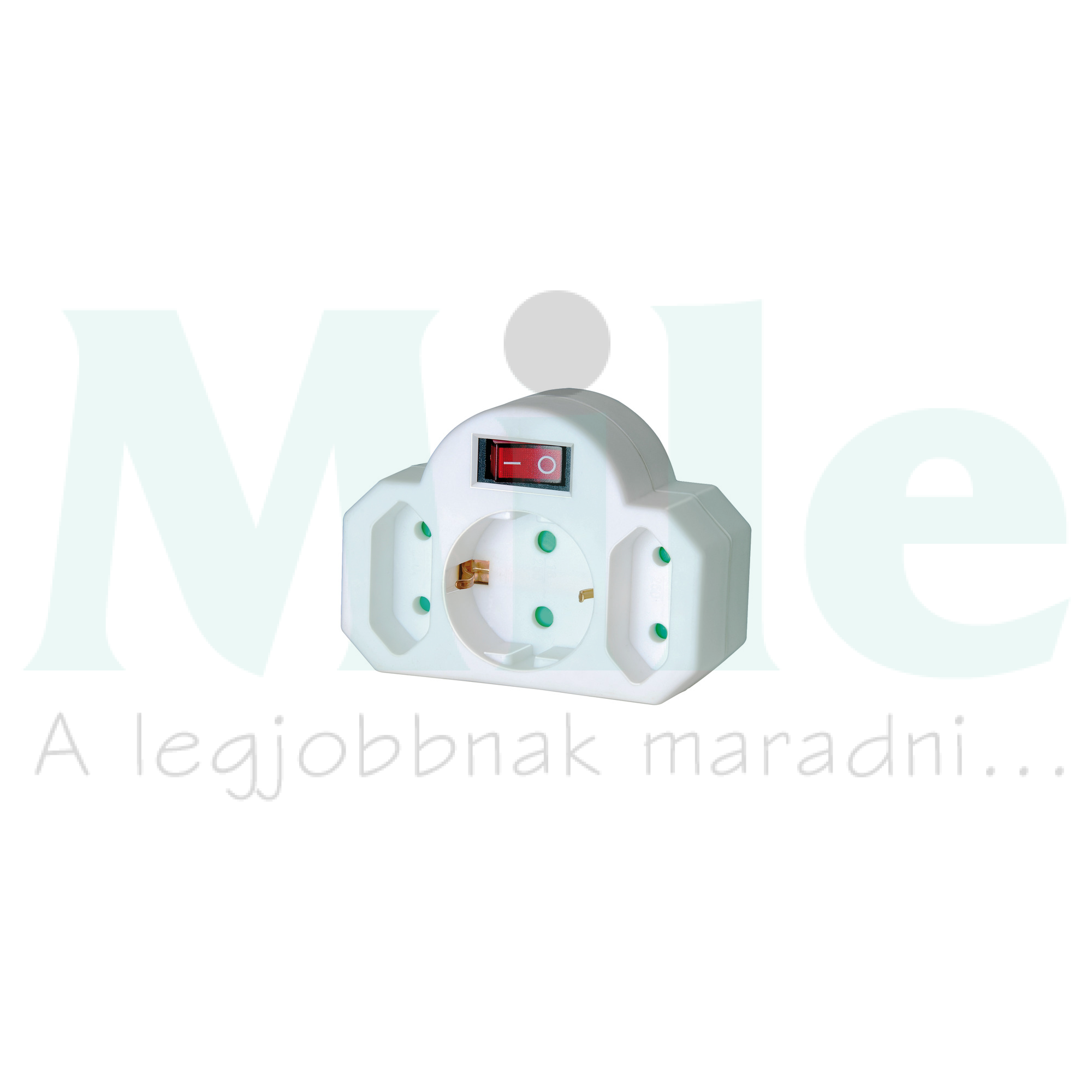 Elosztódugó gyerekvédős fehér LECTRA