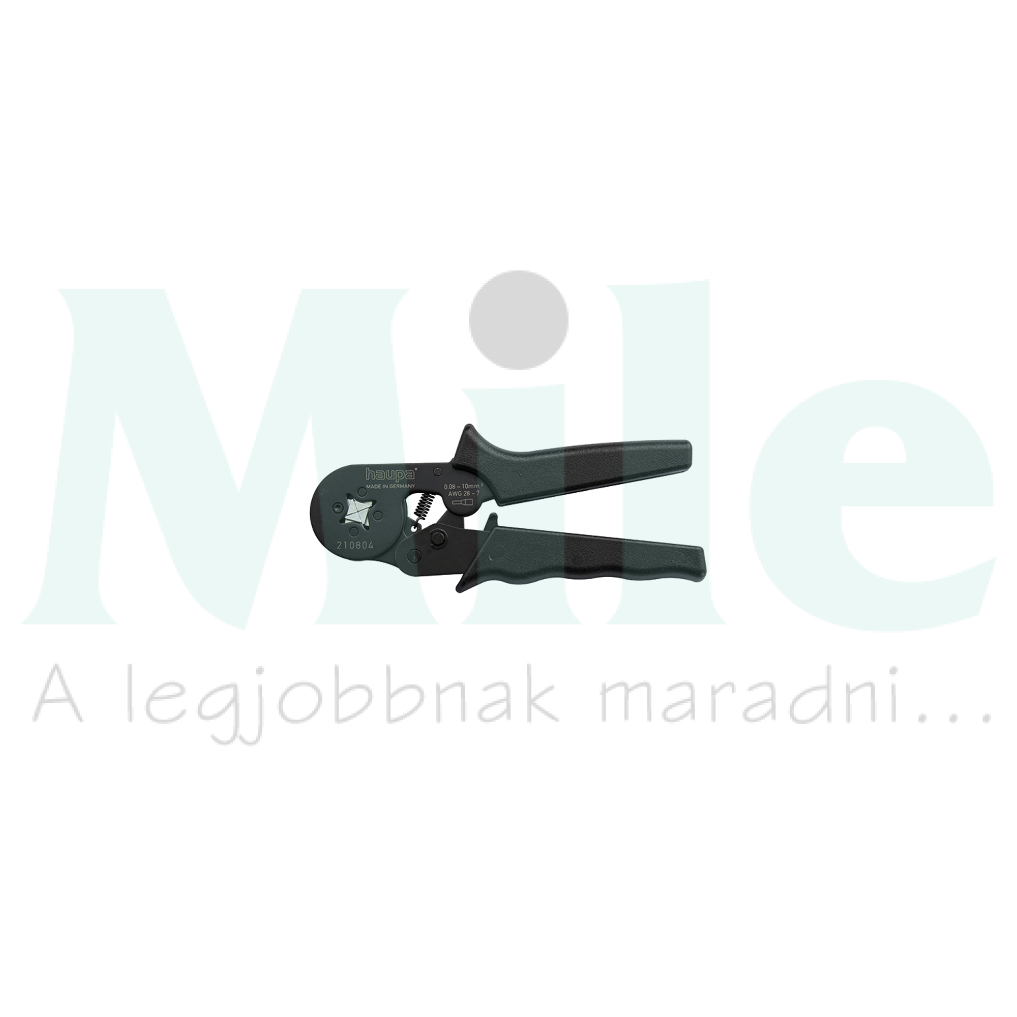 Érvéghüvelyprés 0,08-10mm2 négyszögletes préselés-présforma mechanikus Haupa