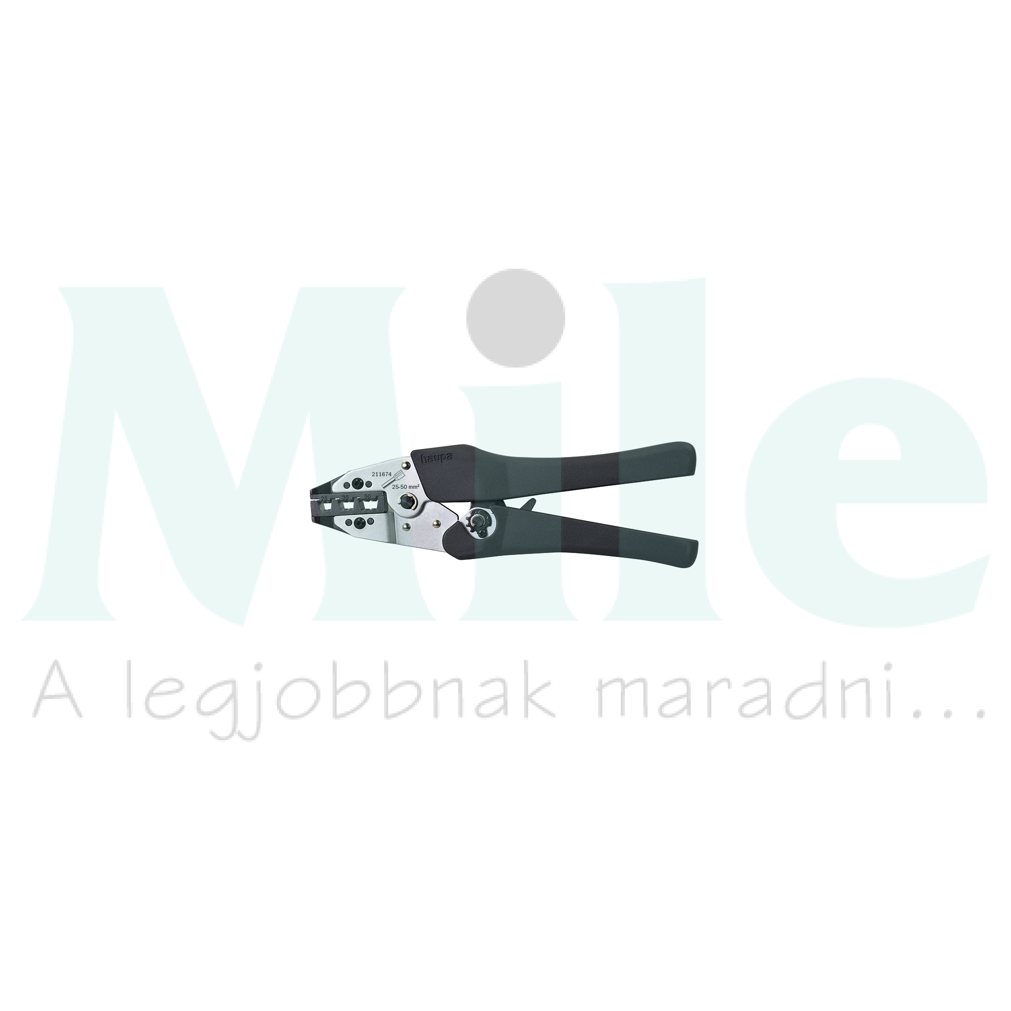 Érvéghüvelyprés 25-50mm2 trapéz-présforma mechanikus Haupa