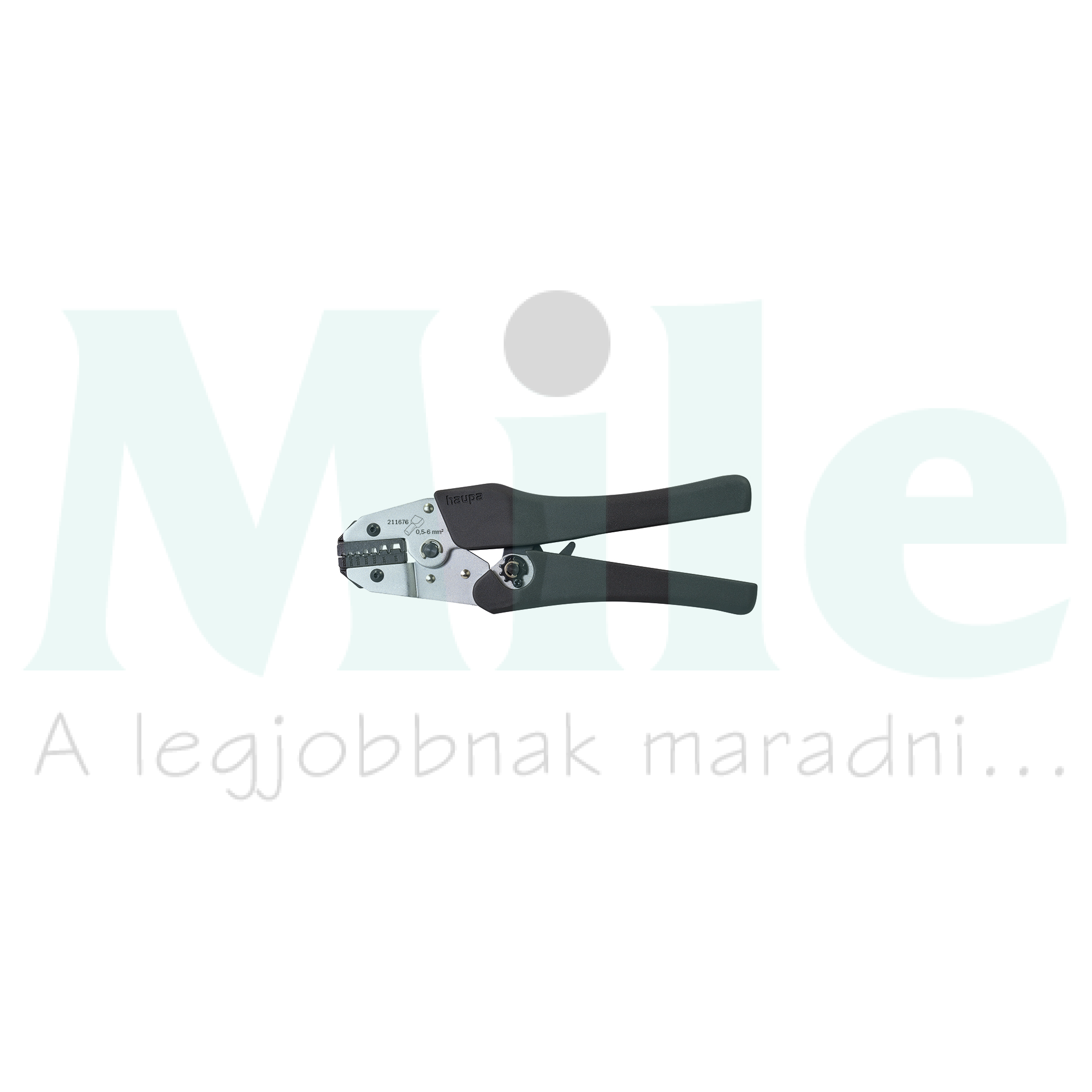 Érvéghüvelyprés iker érvéghüvelyhez 0,5-6mm2 trapéz-présforma mechanikus Haupa