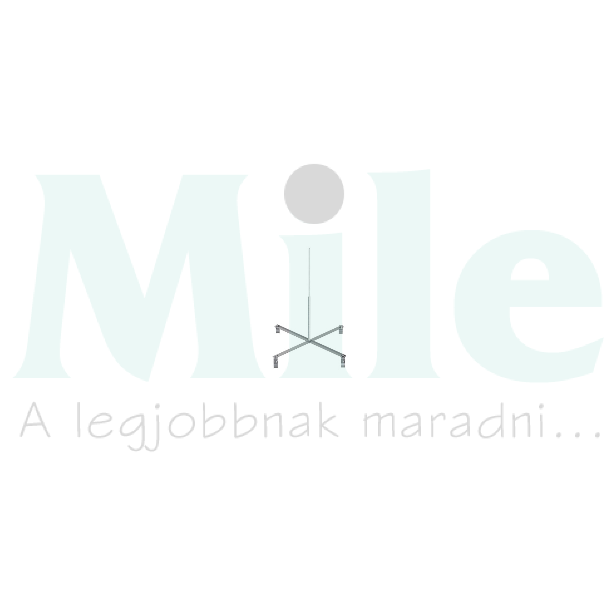 Felfogórúd-tartó 4xKal-Zip-kapocs 2000mm alu felfogórúd 16mm nemesacél V2A J.PRÖPSTER