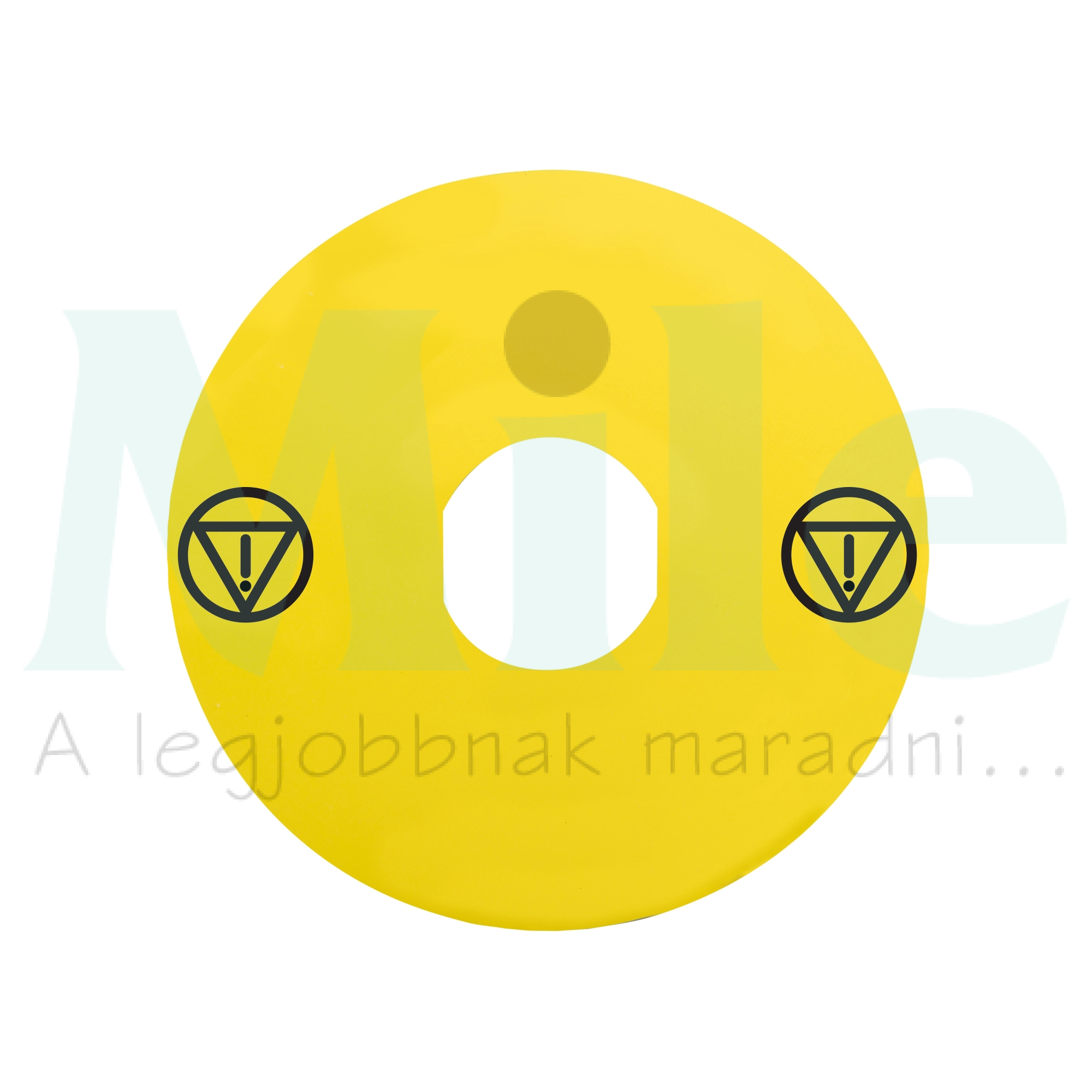 Felirati tábla vészgombhoz üres-jel sárga kerek 60mm-átmérő Harmony XB4 Schneider