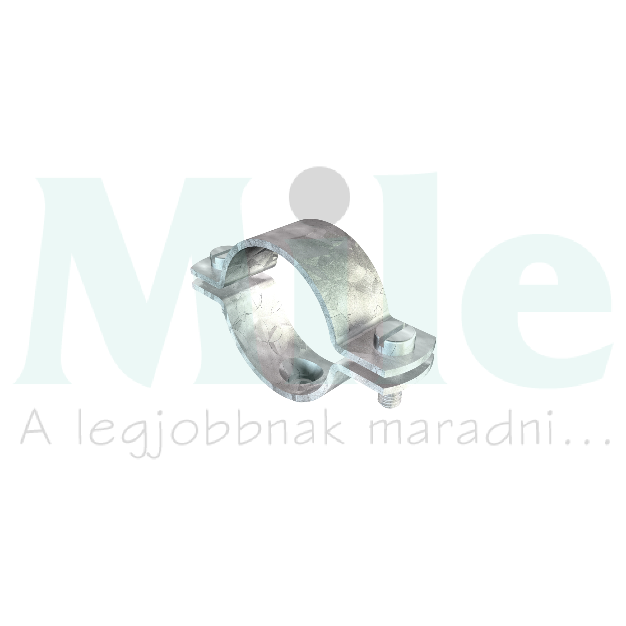 Fém csőbilincs M25 csőhöz acél 3/4 