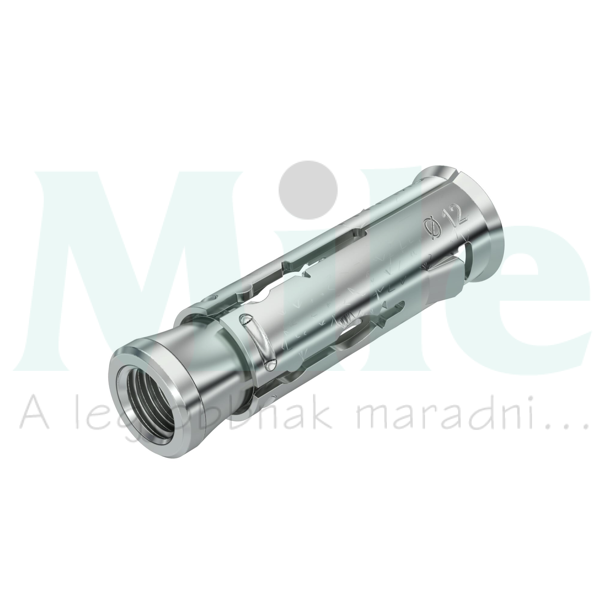 Fém dübel M8 12-átmérő 43mm-tengelyhossz galván/elektrolit horganyzott acél FHY M8 OBO-BETTERMANN