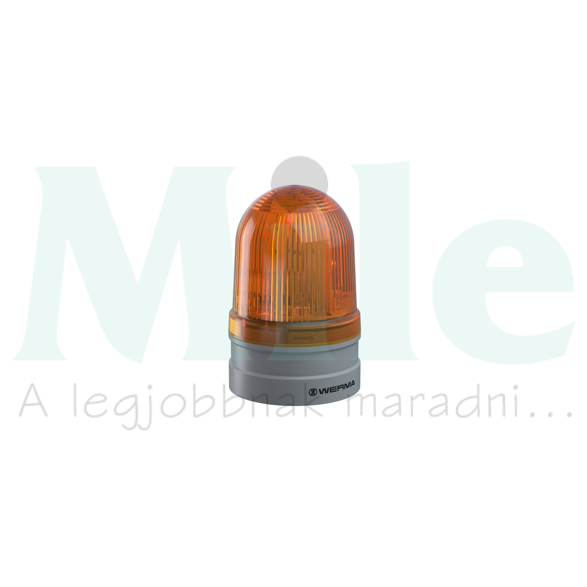 Fényjelző villanó EVS d85x130mm LED 24V AC/DC falonkívüli sárga műanyag IP66 Midi TwinFLASH WERMA