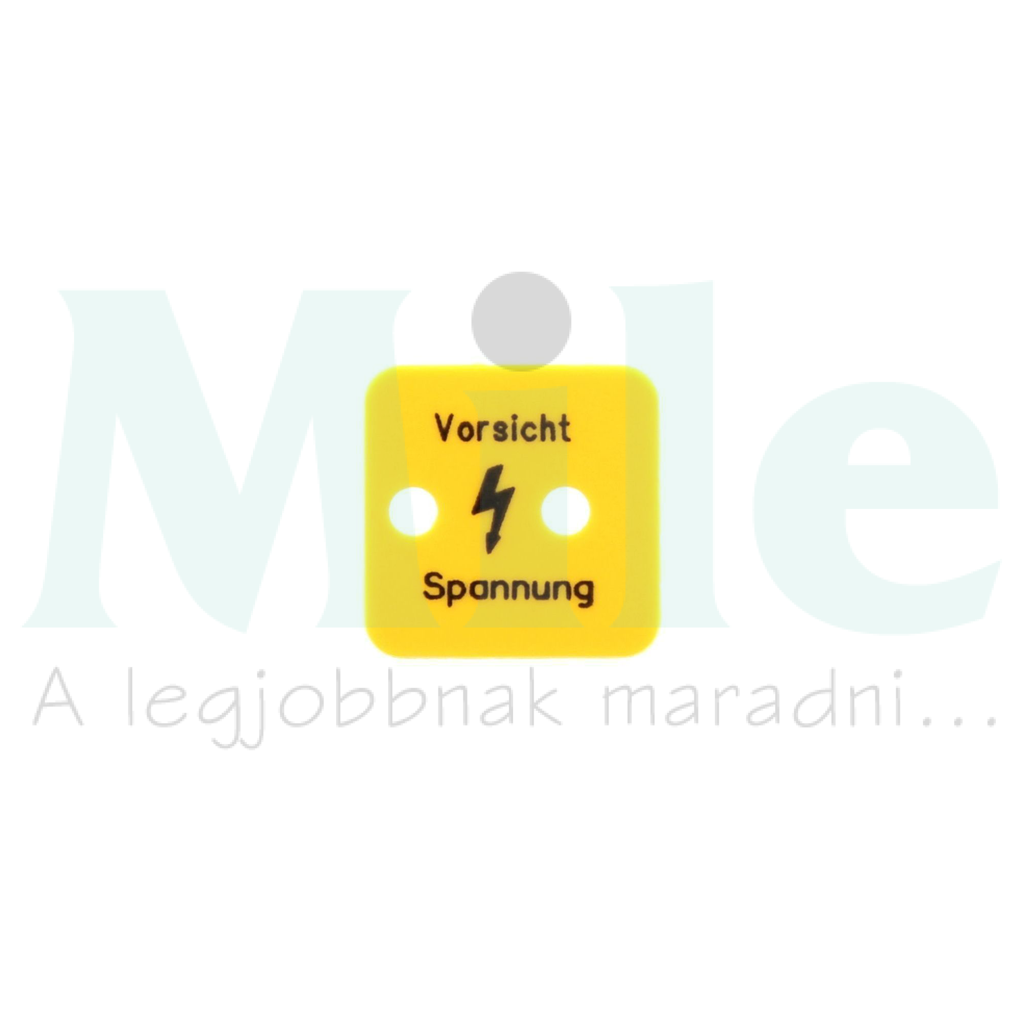 Figyelmeztető fedél Figyelem felirat, villámjel, sárga/fekete AD 4/24/B YE CONTA-CLIP