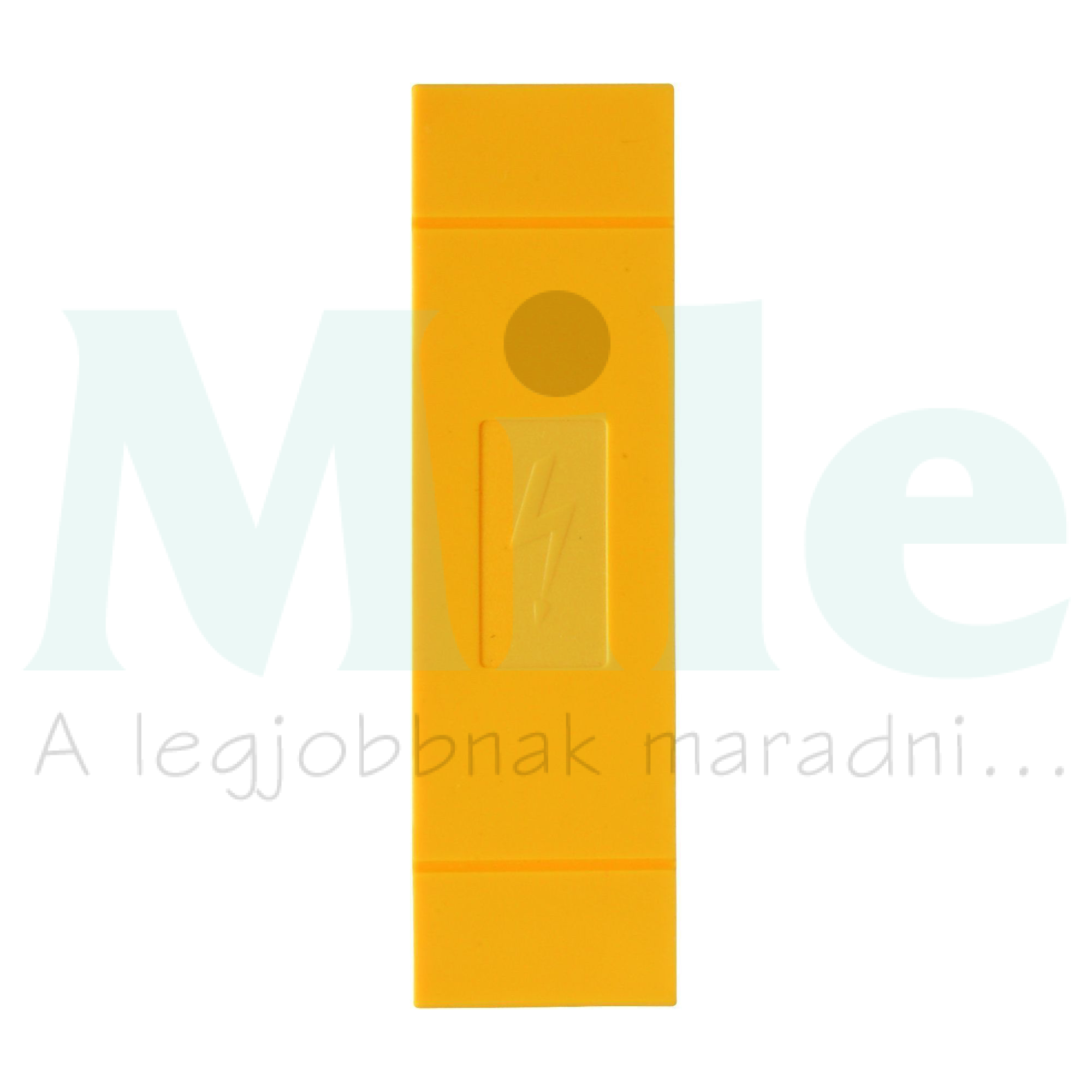 Figyelmeztető fedél villámjel, sárga/fekete, 21x76mm fedél, burkolat AD 50 YE CONTA-CLIP