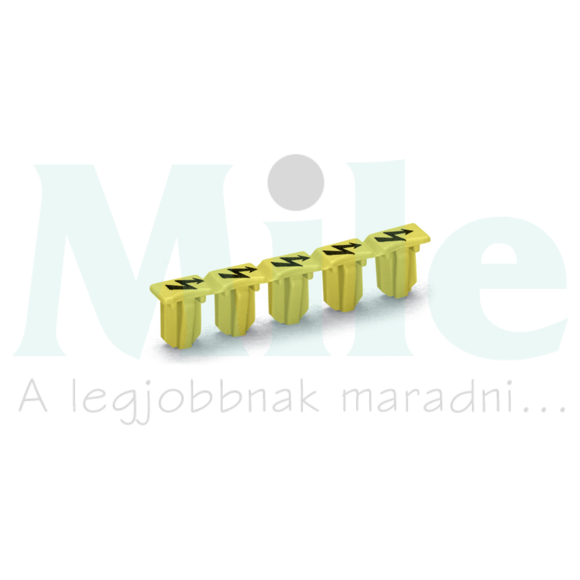 Figyelmeztető fedél villámjel, sárga/fekete, 5 kapocshoz tartozék WAGO