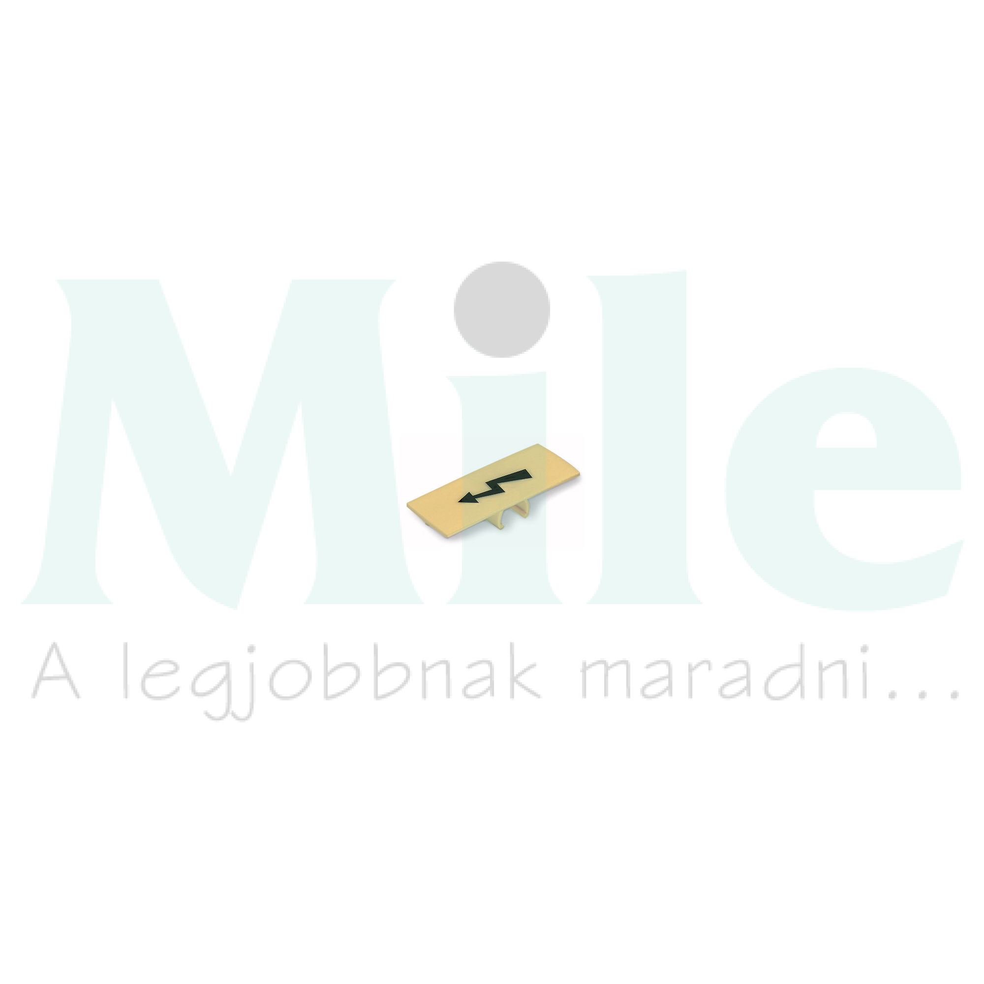 Figyelmeztető fedél villámjel, sárga/fekete fedél, burkolat WAGO