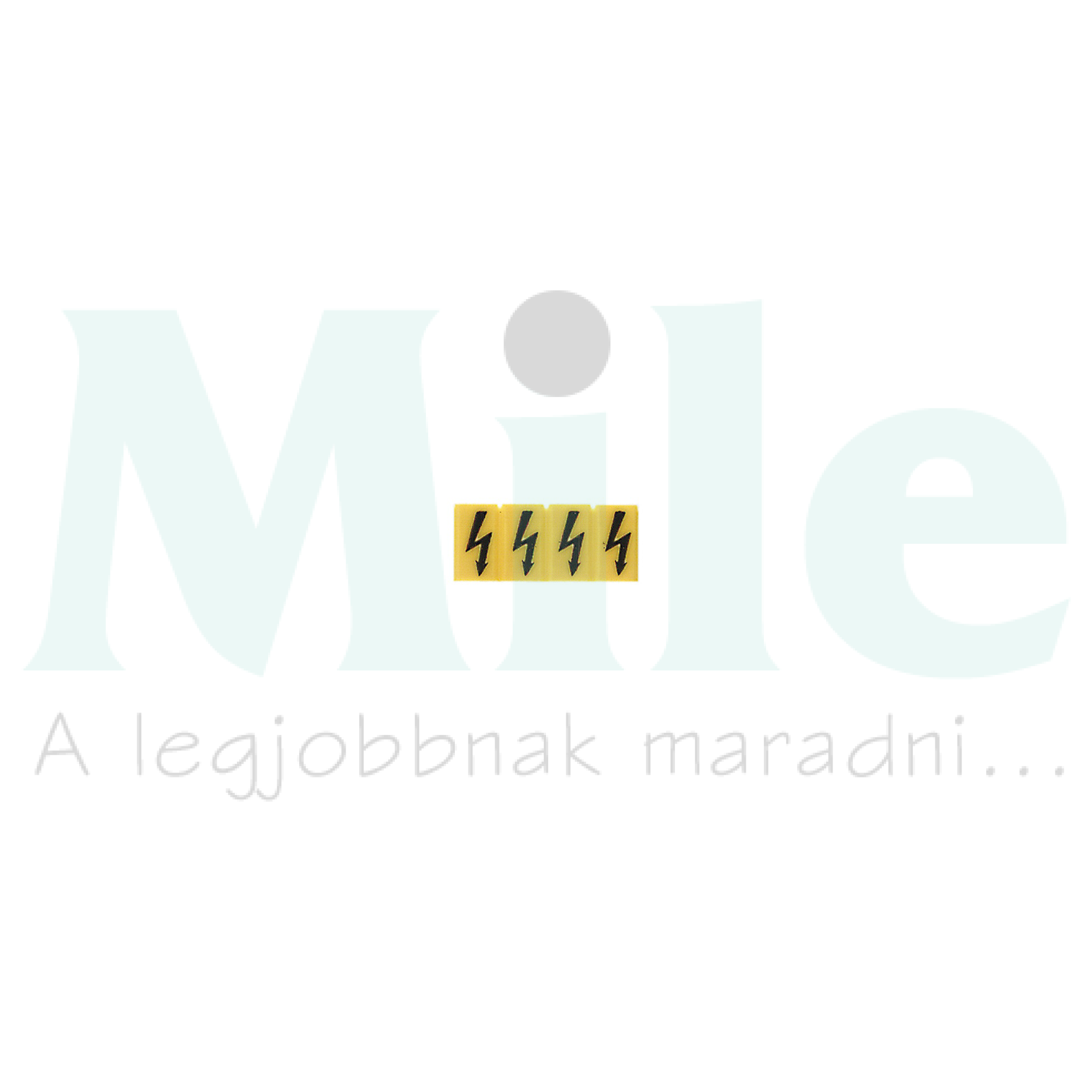 Figyelmeztető fedél villámjel, sárga/fekete fedél, burkolat ZAD 4/5 Weidmüller