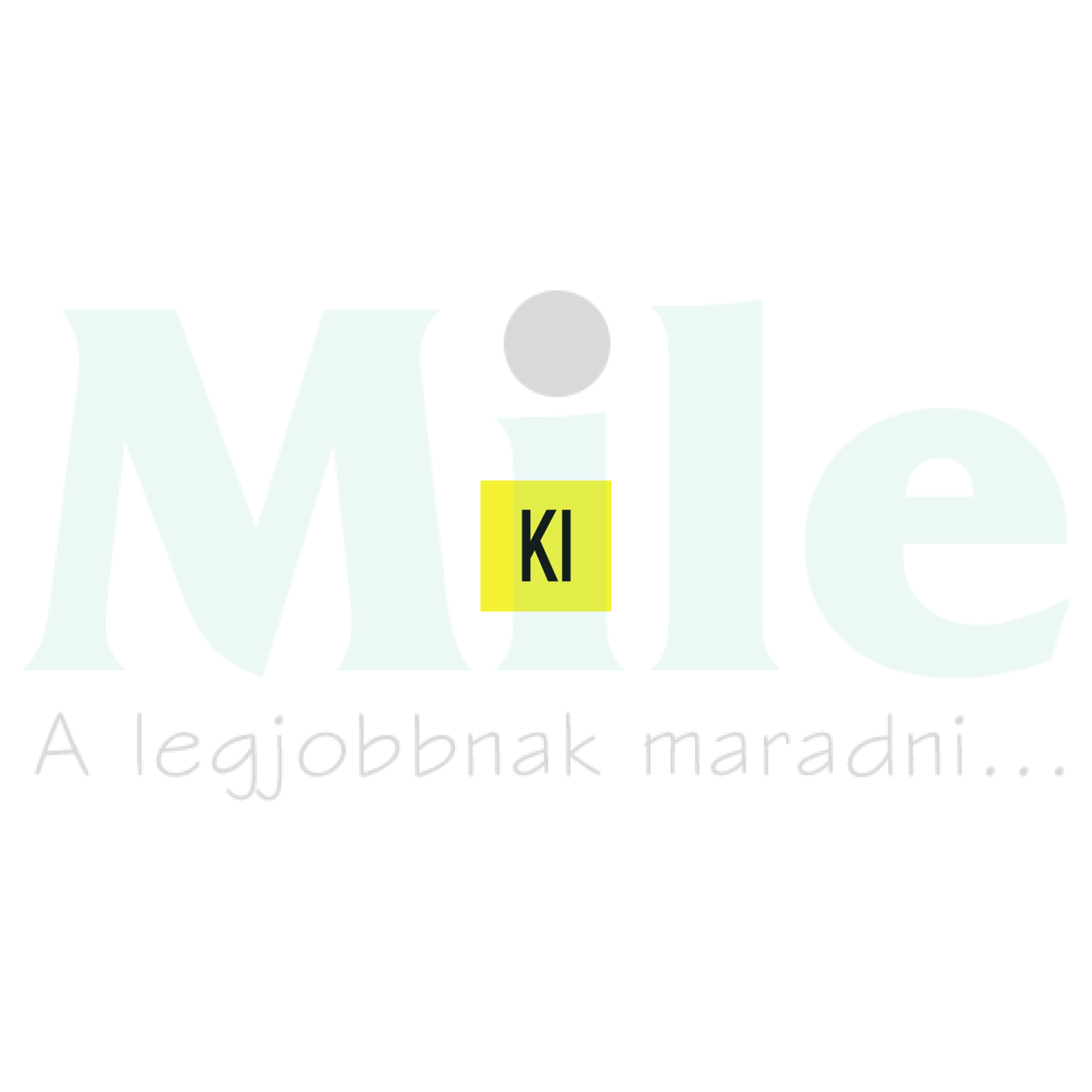 Figyelmeztető matrica KI 1db=1ív (20db/ív) vinil öntapadós sárga 20mmx 20mmx műanyag Agárdi Filmnyomó